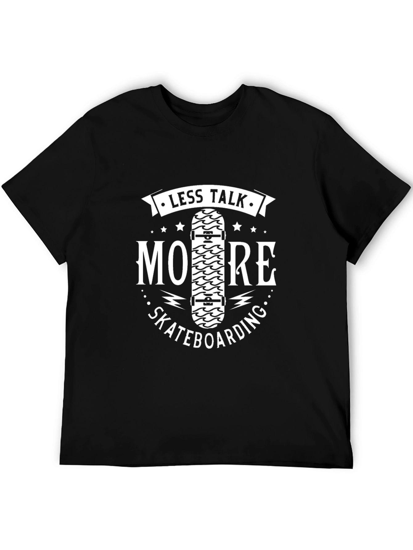 Less Talk More Skateboarding Graphic Tee