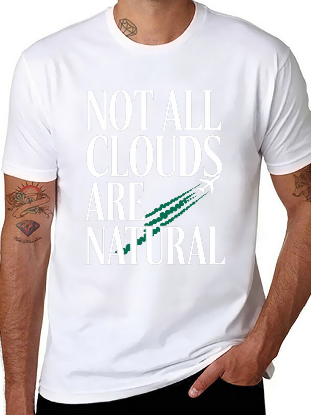 Not All Clouds Are Natural Graphic Tee