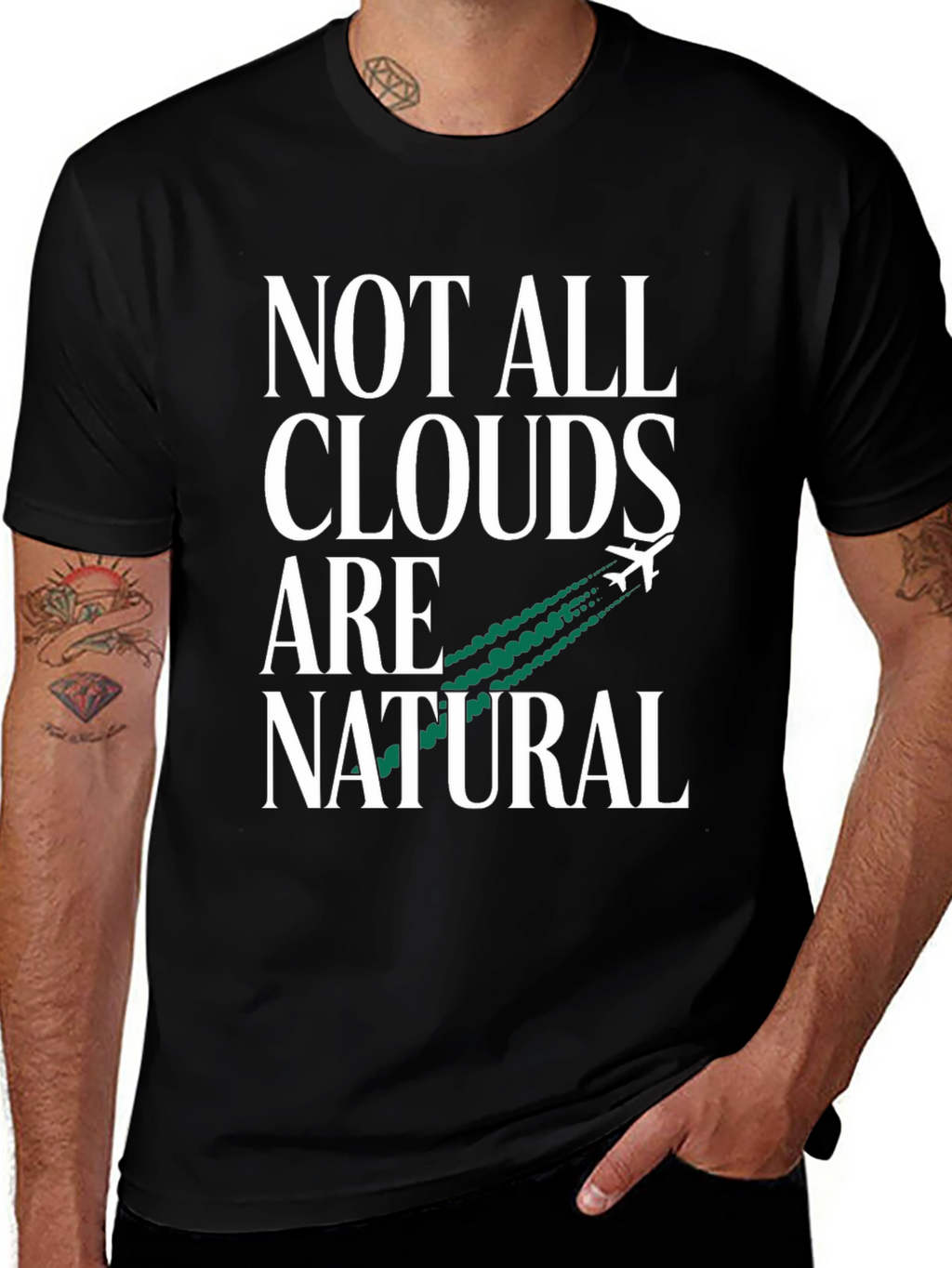 Not All Clouds Are Natural Graphic Tee