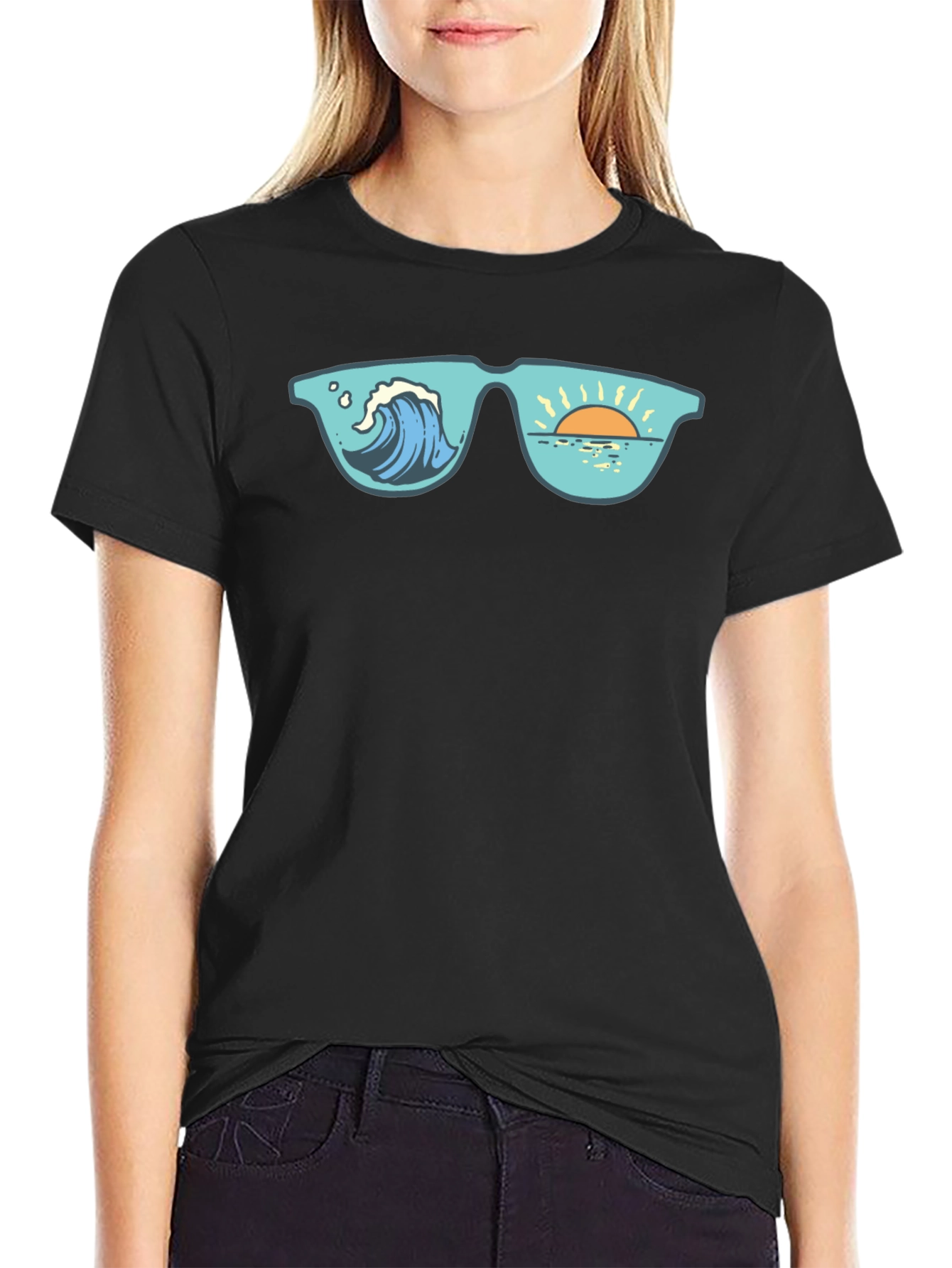 Ocean View Sunglasses Graphic Tee