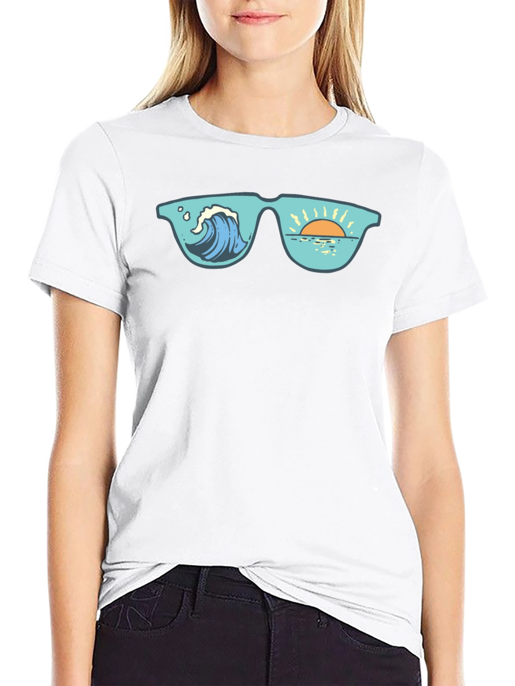 Ocean View Sunglasses Graphic Tee
