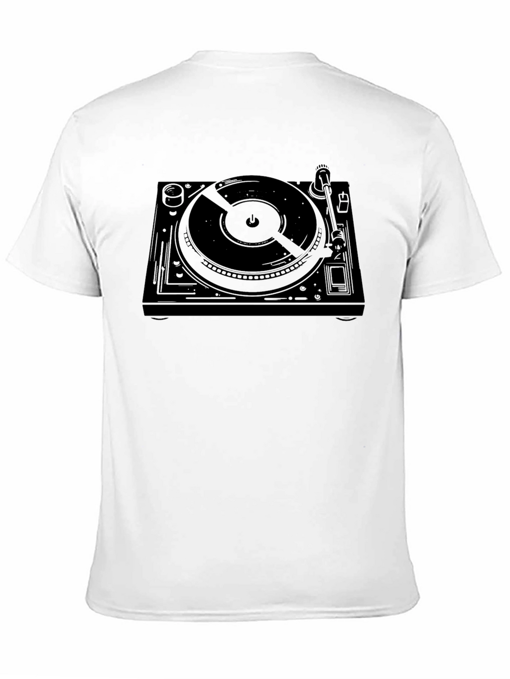 DJ Turntable Graphic T-Shirt - Black