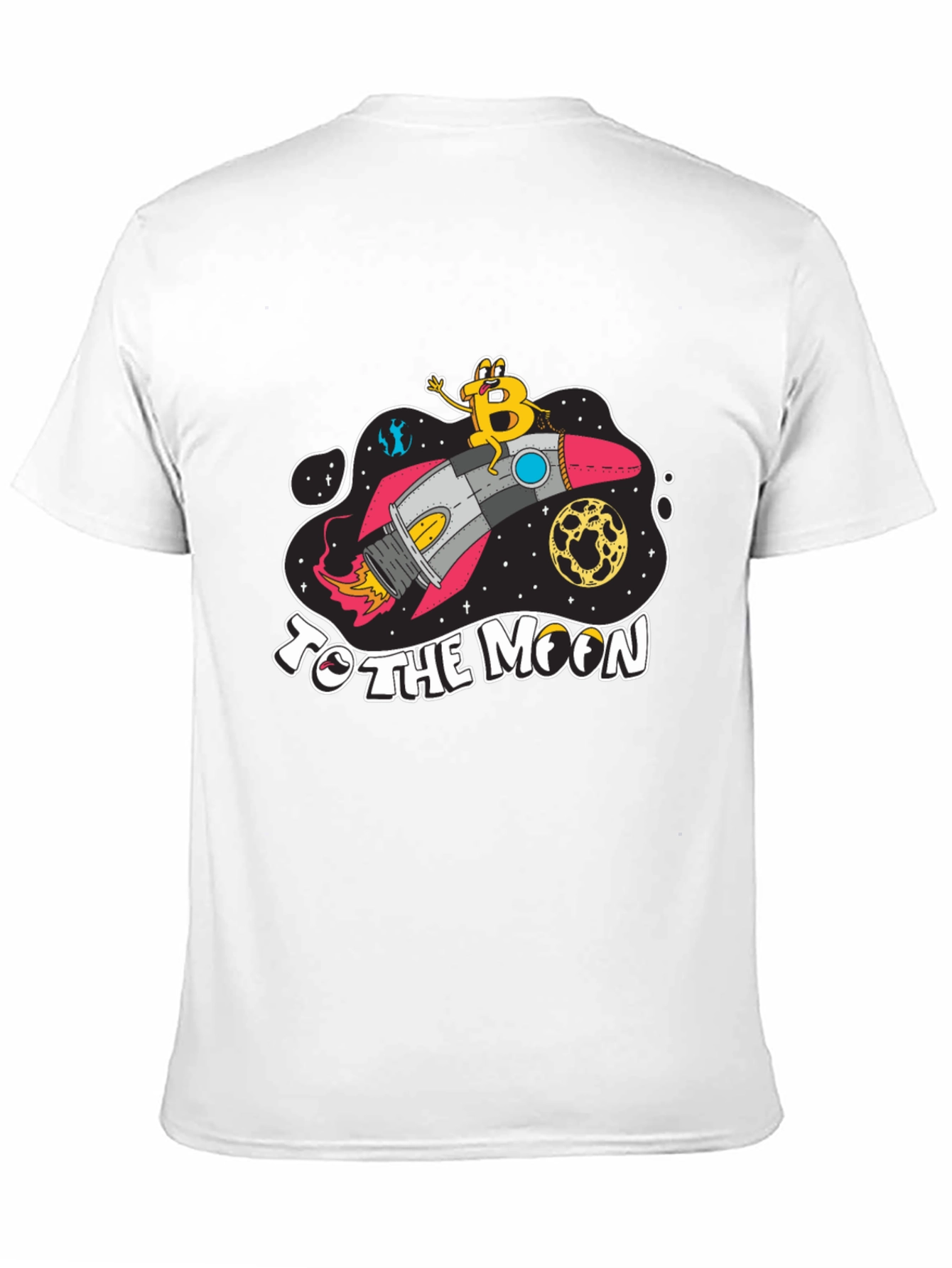Bitcoin To The Moon Black T-Shirt