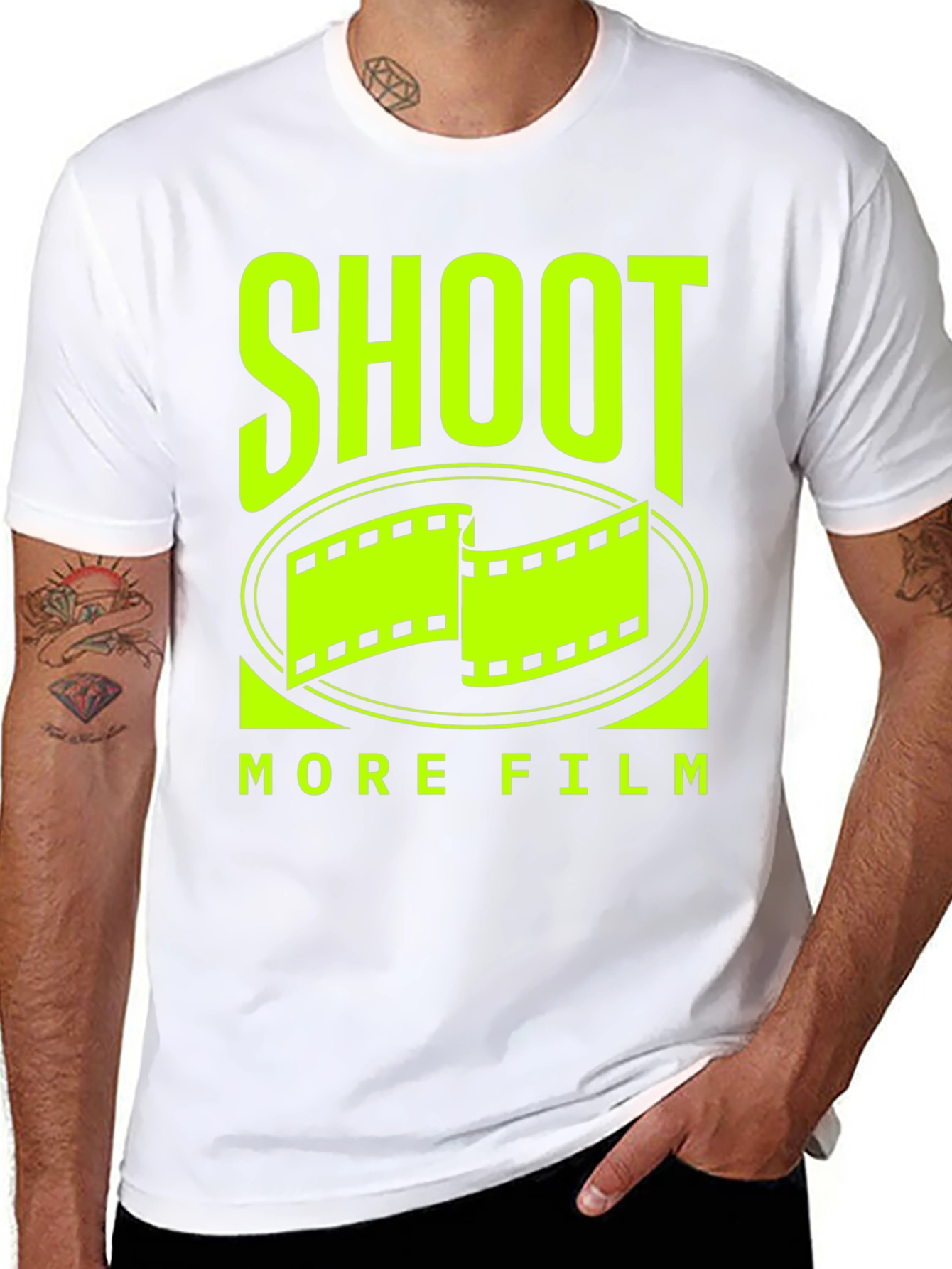 Shoot More Film T-Shirt - Retro Movie Lover Tee