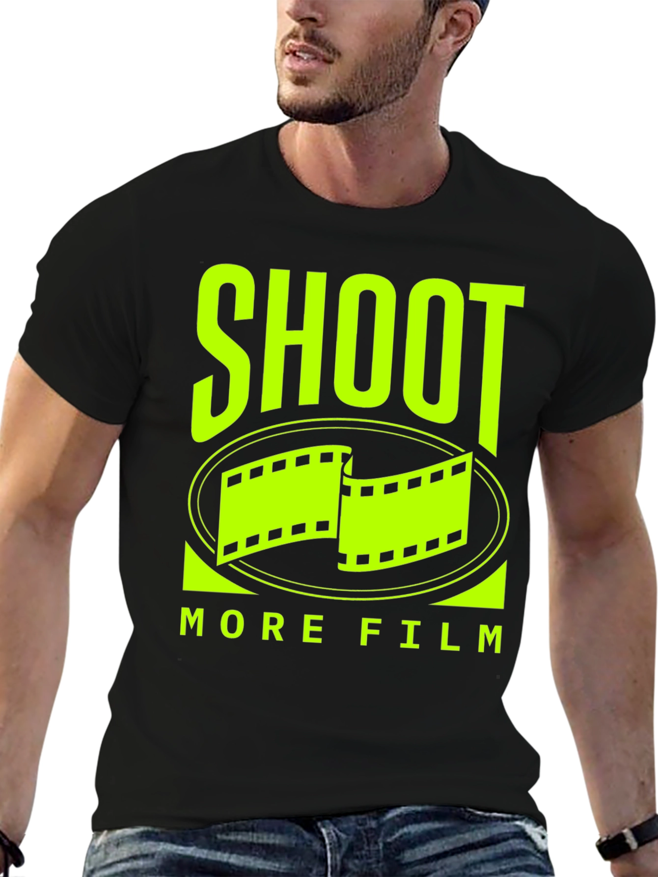 Shoot More Film T-Shirt - Retro Movie Lover Tee