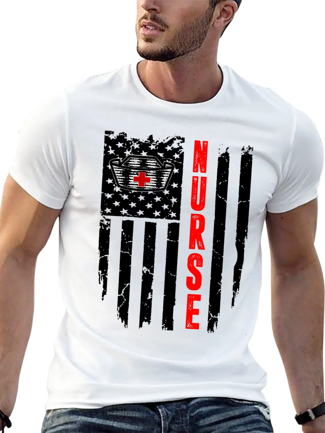 American Nurse Patriotic T-Shirt
