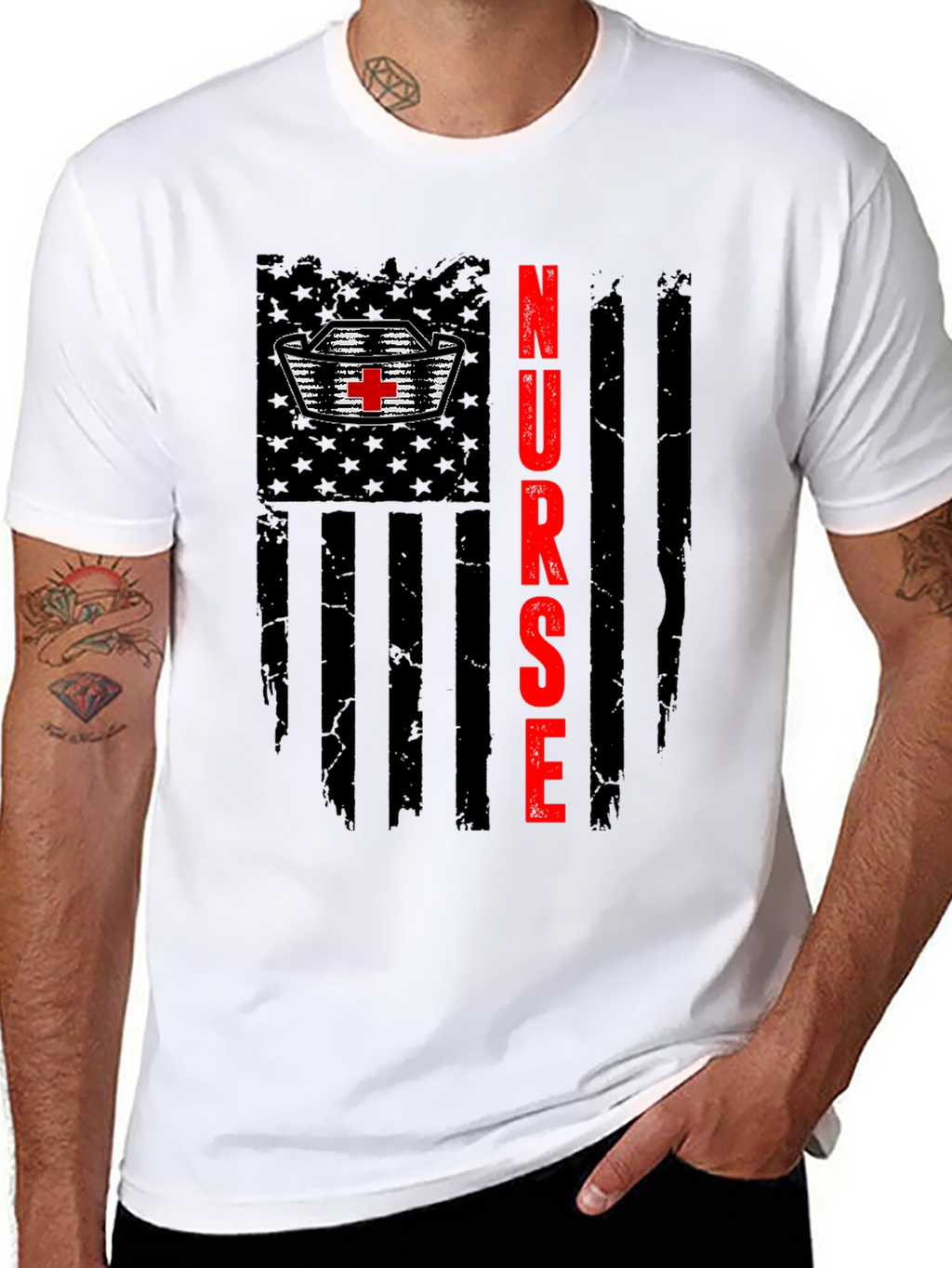 American Nurse Patriotic T-Shirt