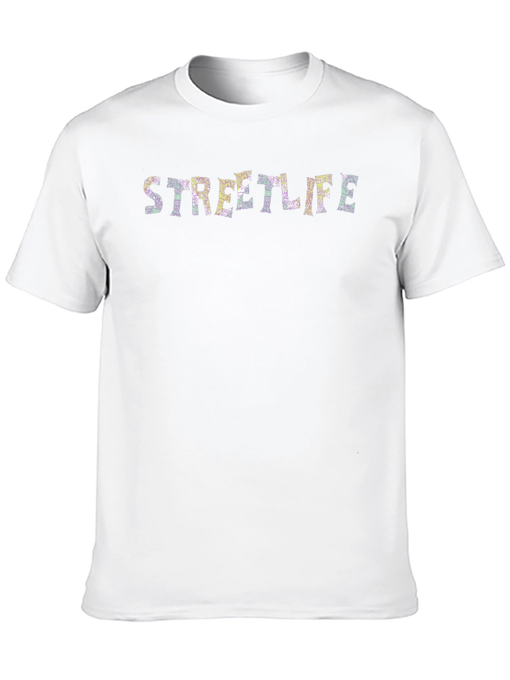 Streetlife Graphic Print Black T-Shirt