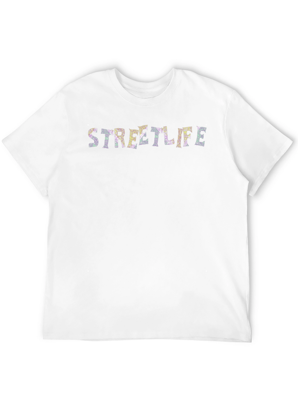 Streetlife Graphic Print Black T-Shirt