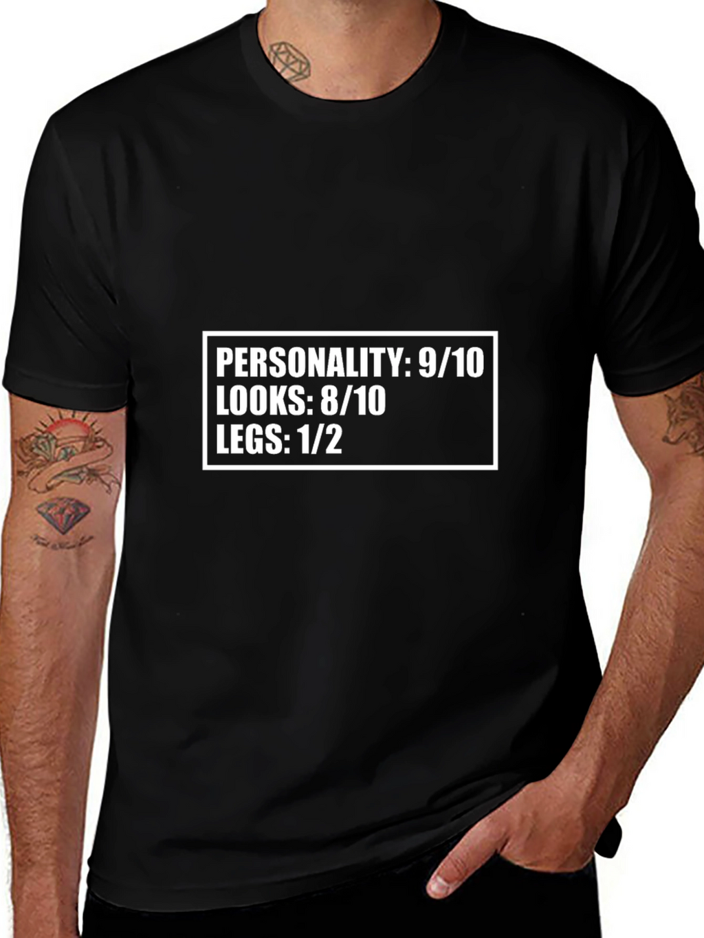 Funny Personality Looks Legs Graphic Tee