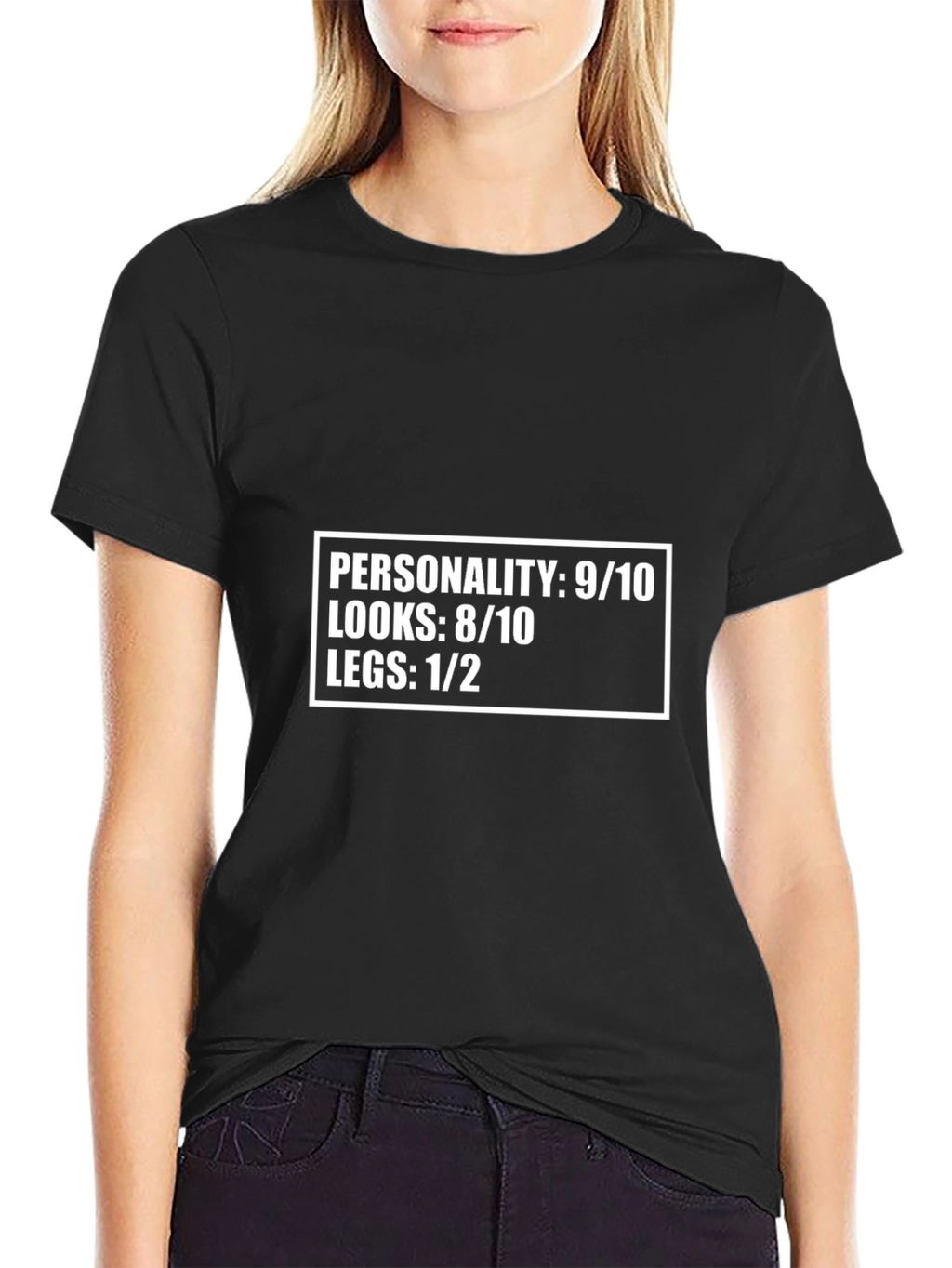 Funny Personality Looks Legs Graphic Tee
