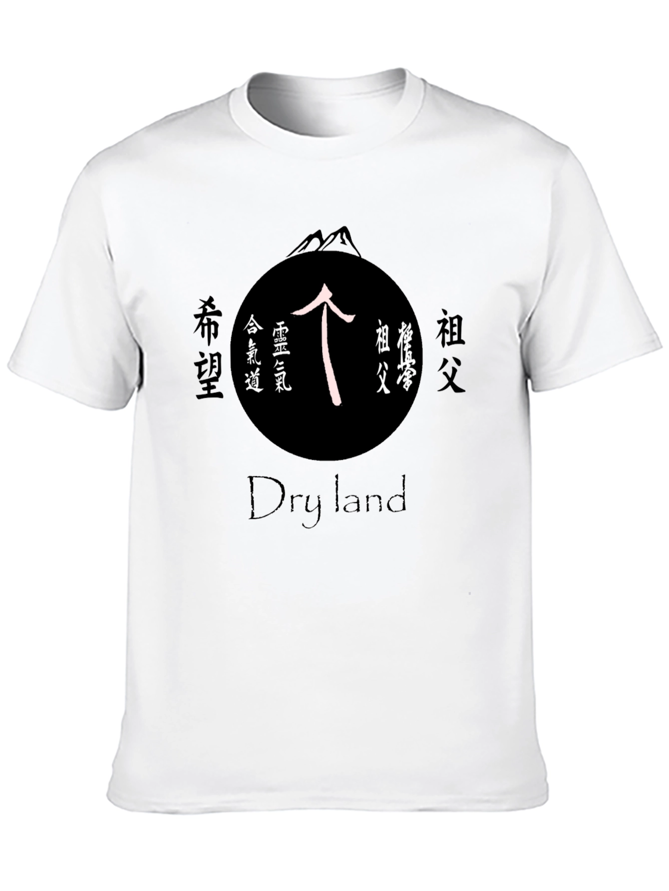 Dry Land T-Shirt with Japanese Symbol Design