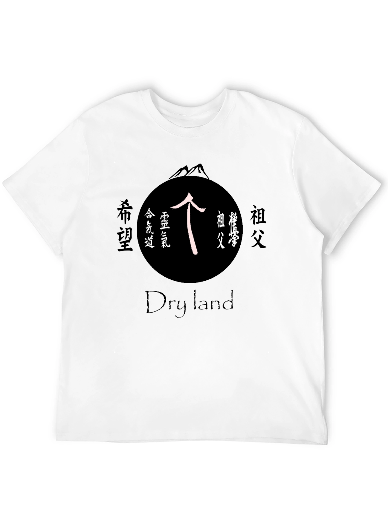 Dry Land T-Shirt with Japanese Symbol Design