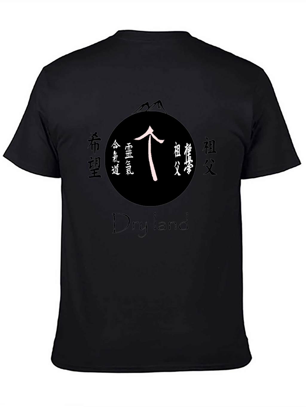 Dry Land T-Shirt with Japanese Symbol Design