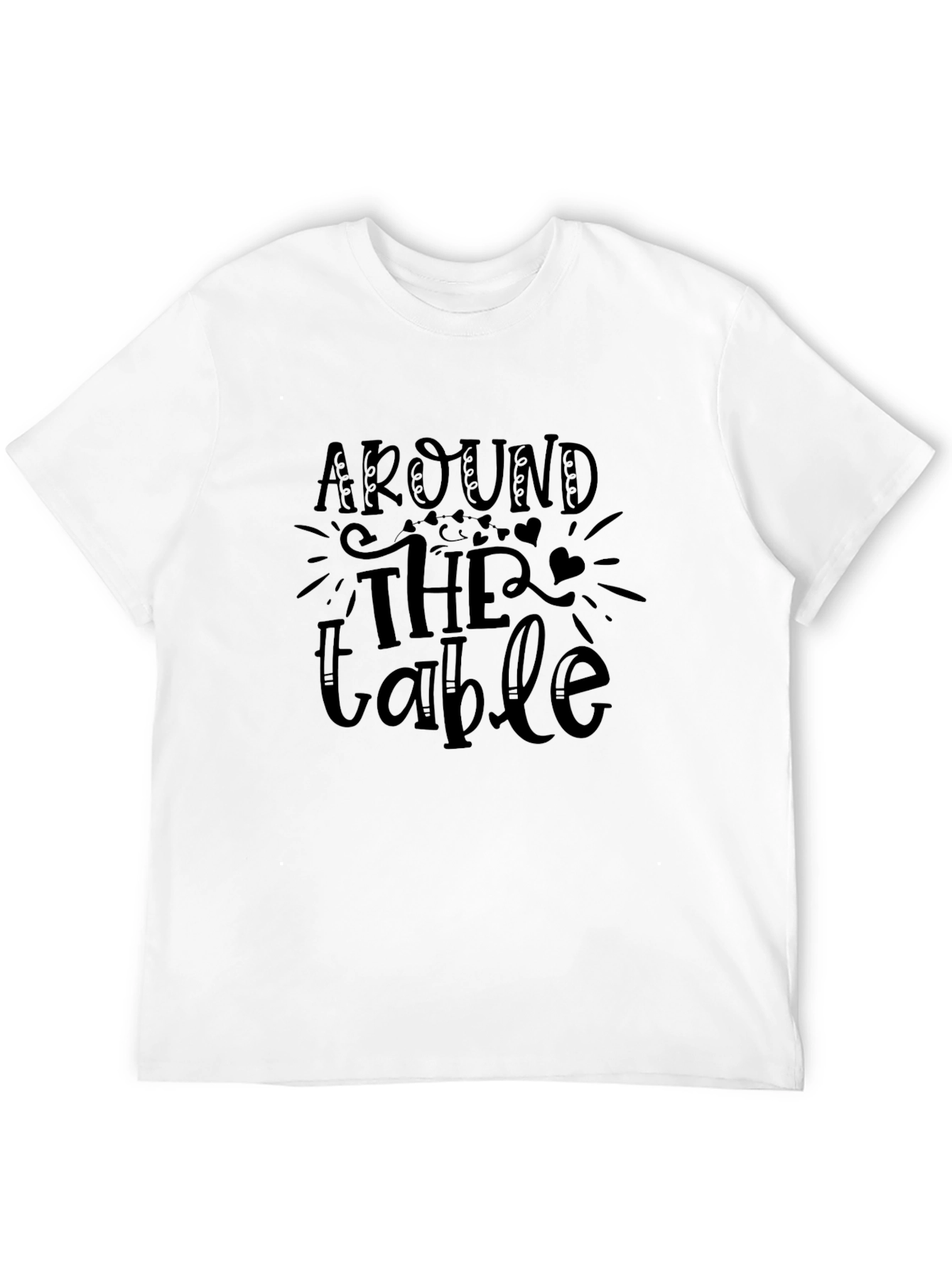 Around the Table Black Graphic Tee