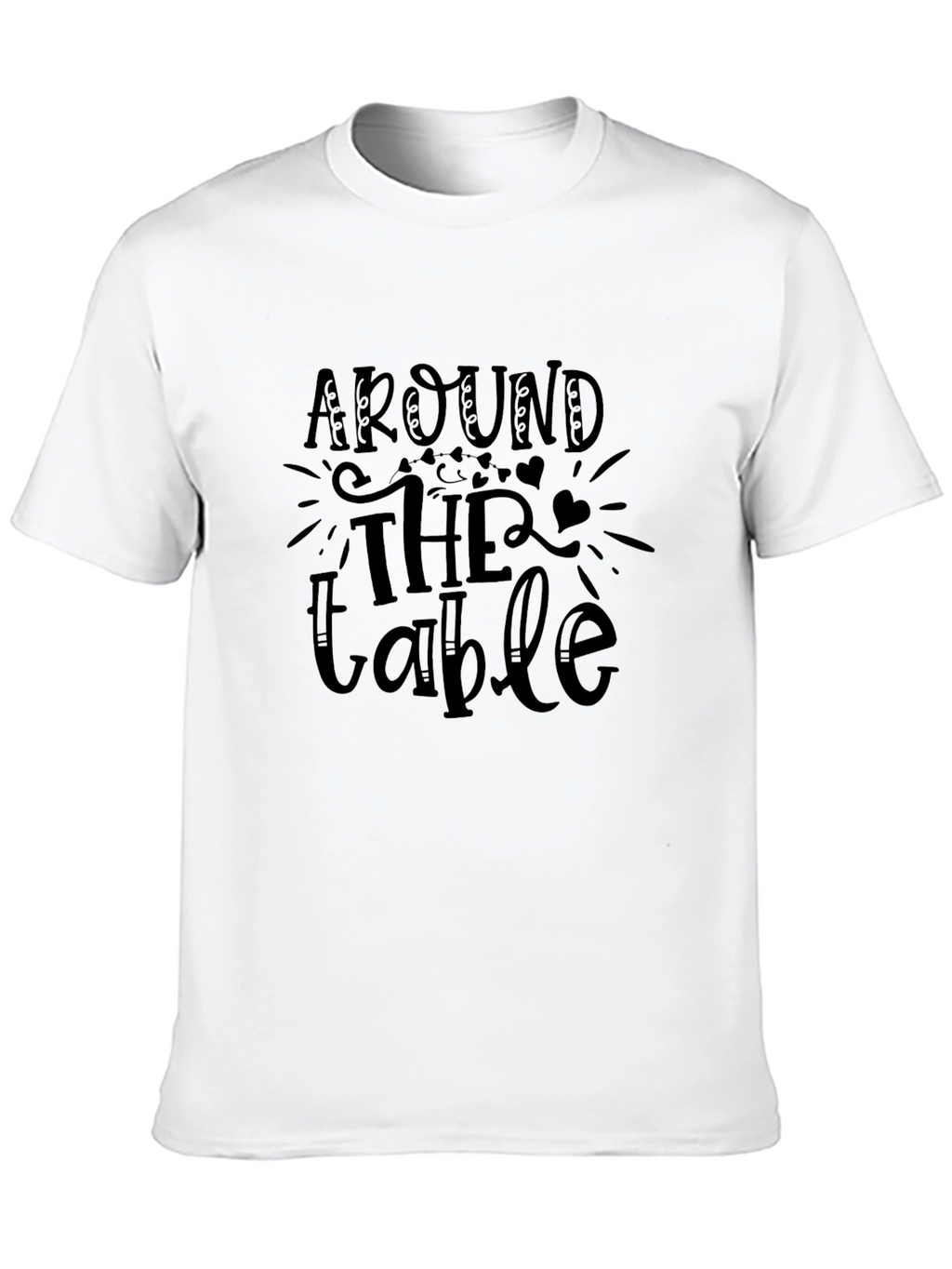 Around the Table Black Graphic Tee