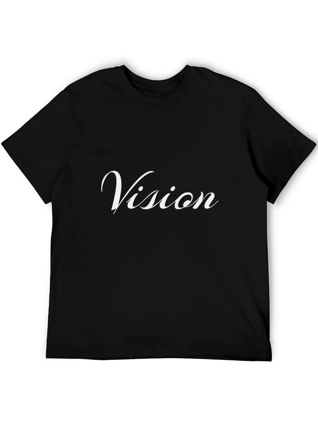 Vision Tee - Stylish Black Cotton Blend T-Shirt