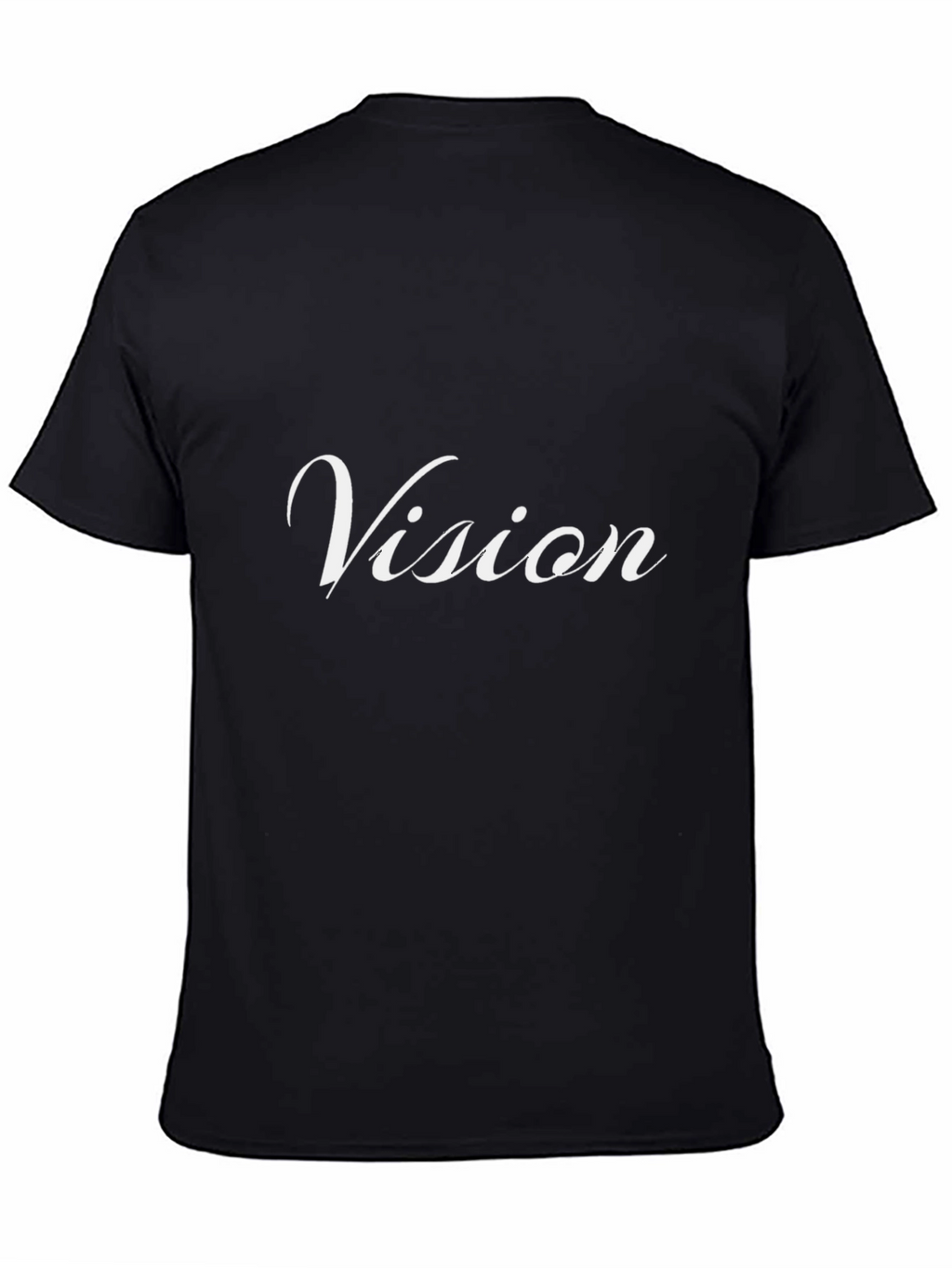 Vision Tee - Stylish Black Cotton Blend T-Shirt