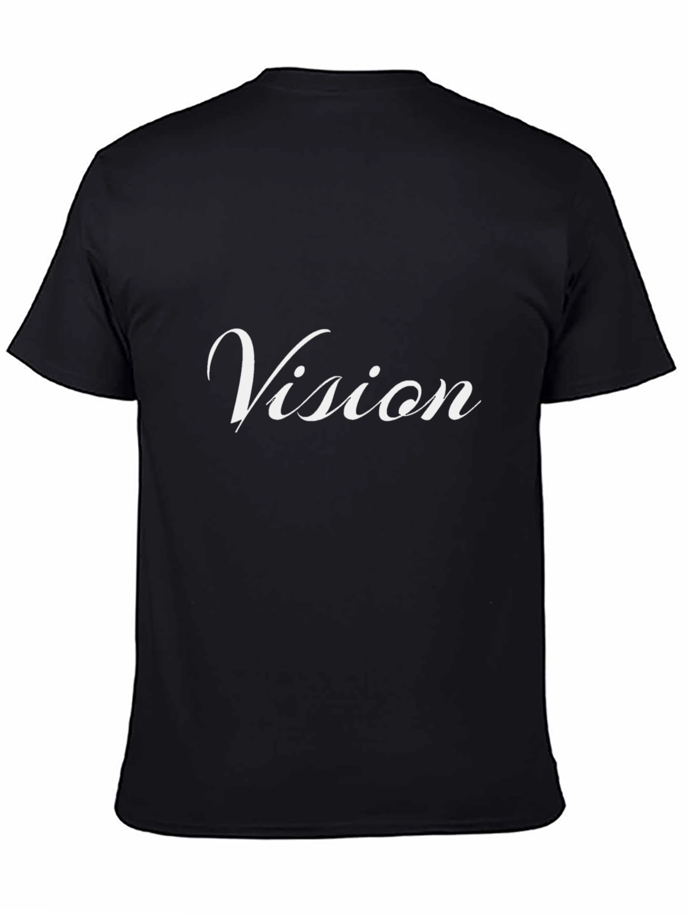 Vision Tee - Stylish Black Cotton Blend T-Shirt