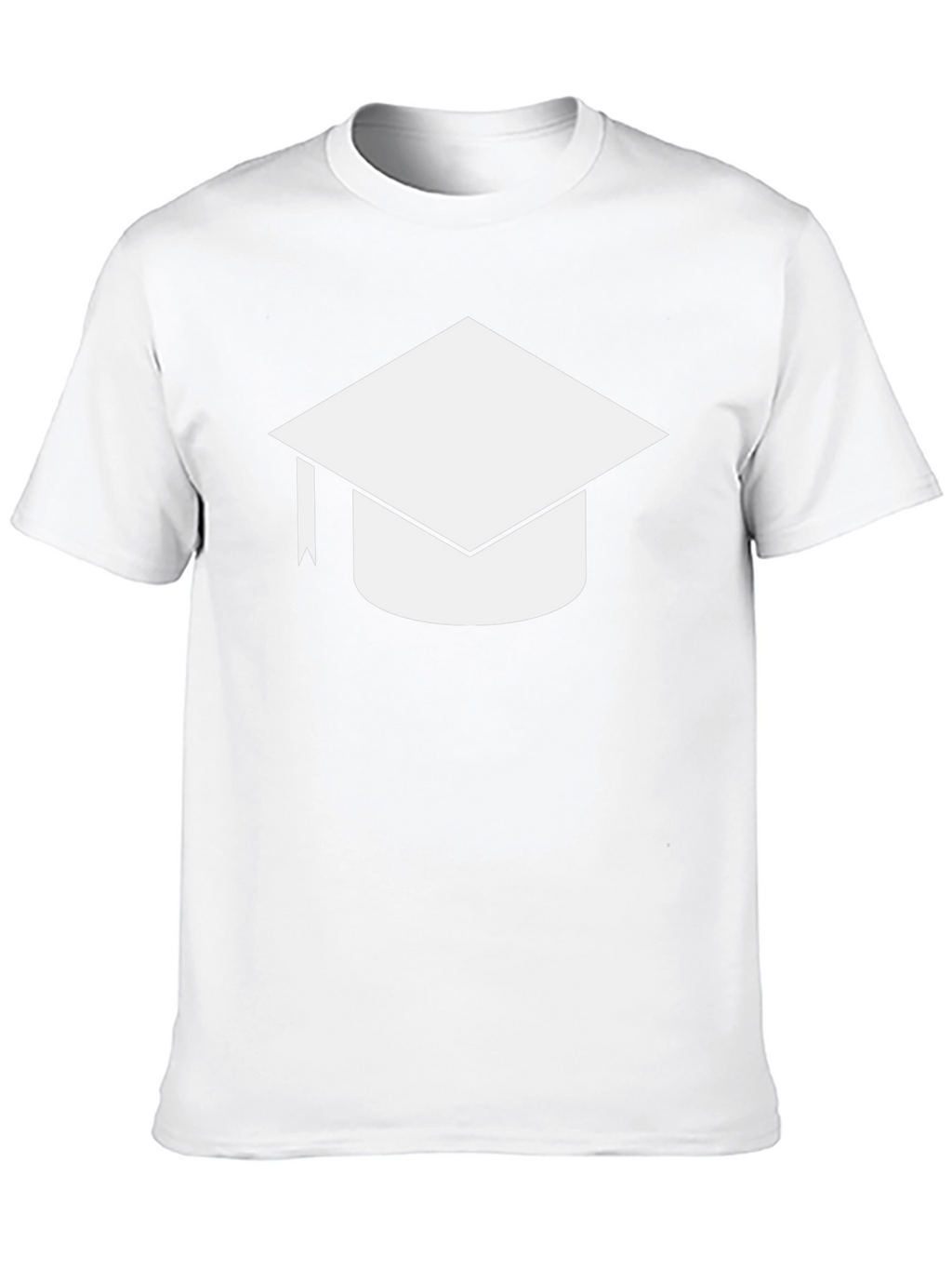 Graduation Cap Graphic Black T-Shirt