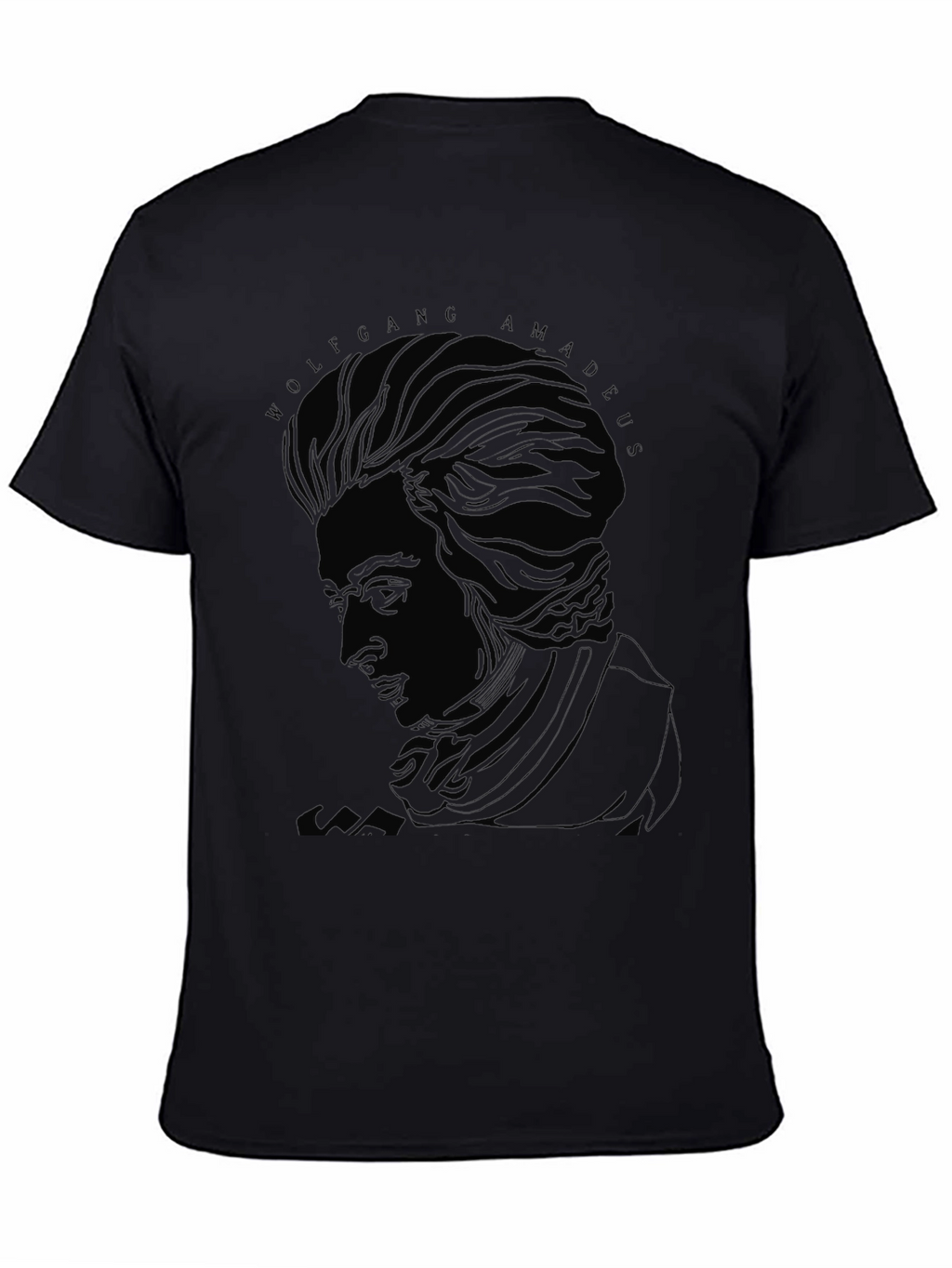 Wolfgang Amadeus Mozart Graphic Tee - Black
