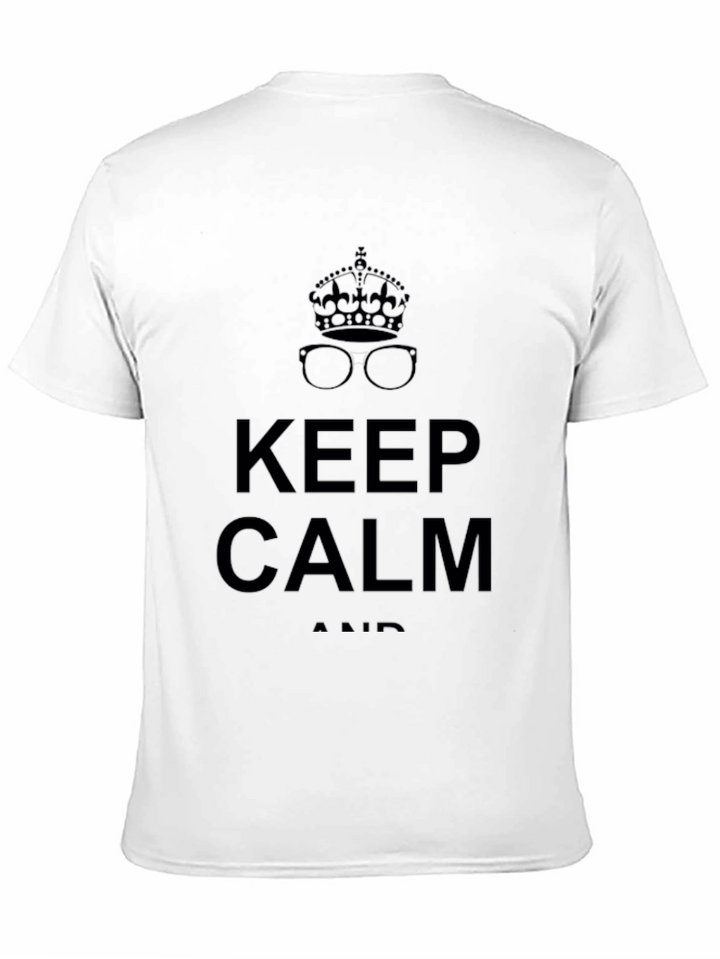 Keep Calm Crown & Glasses Graphic Tee