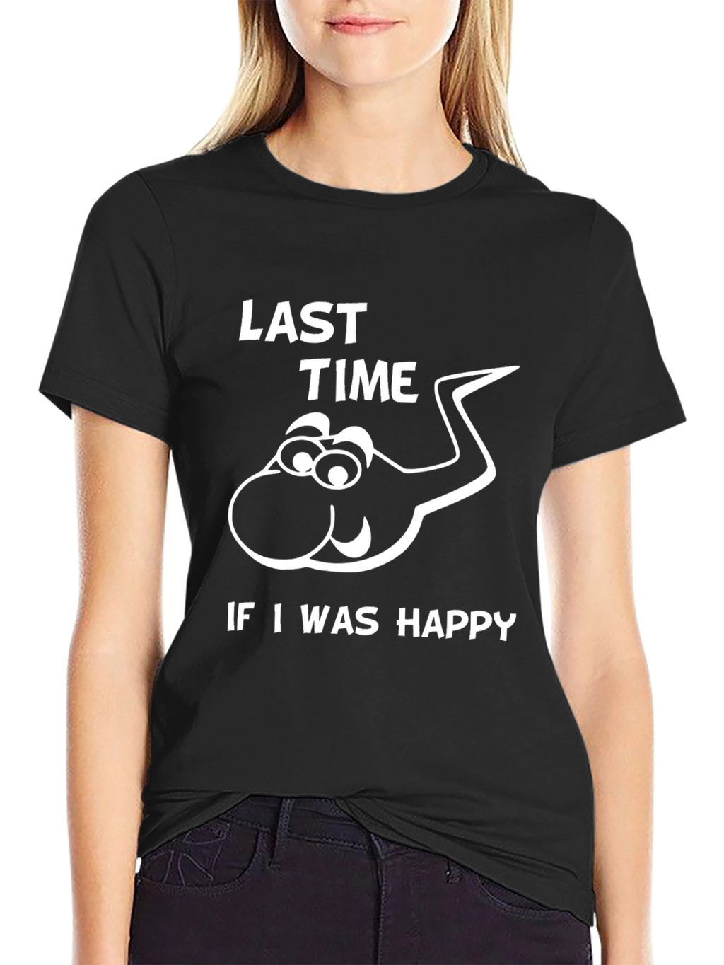 Funny Last Time Happy Sperm Graphic T-Shirt