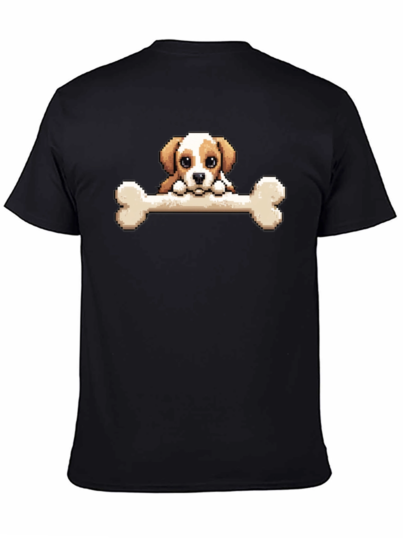 Pixel Dog Bone T-Shirt - Cute Graphic Tee