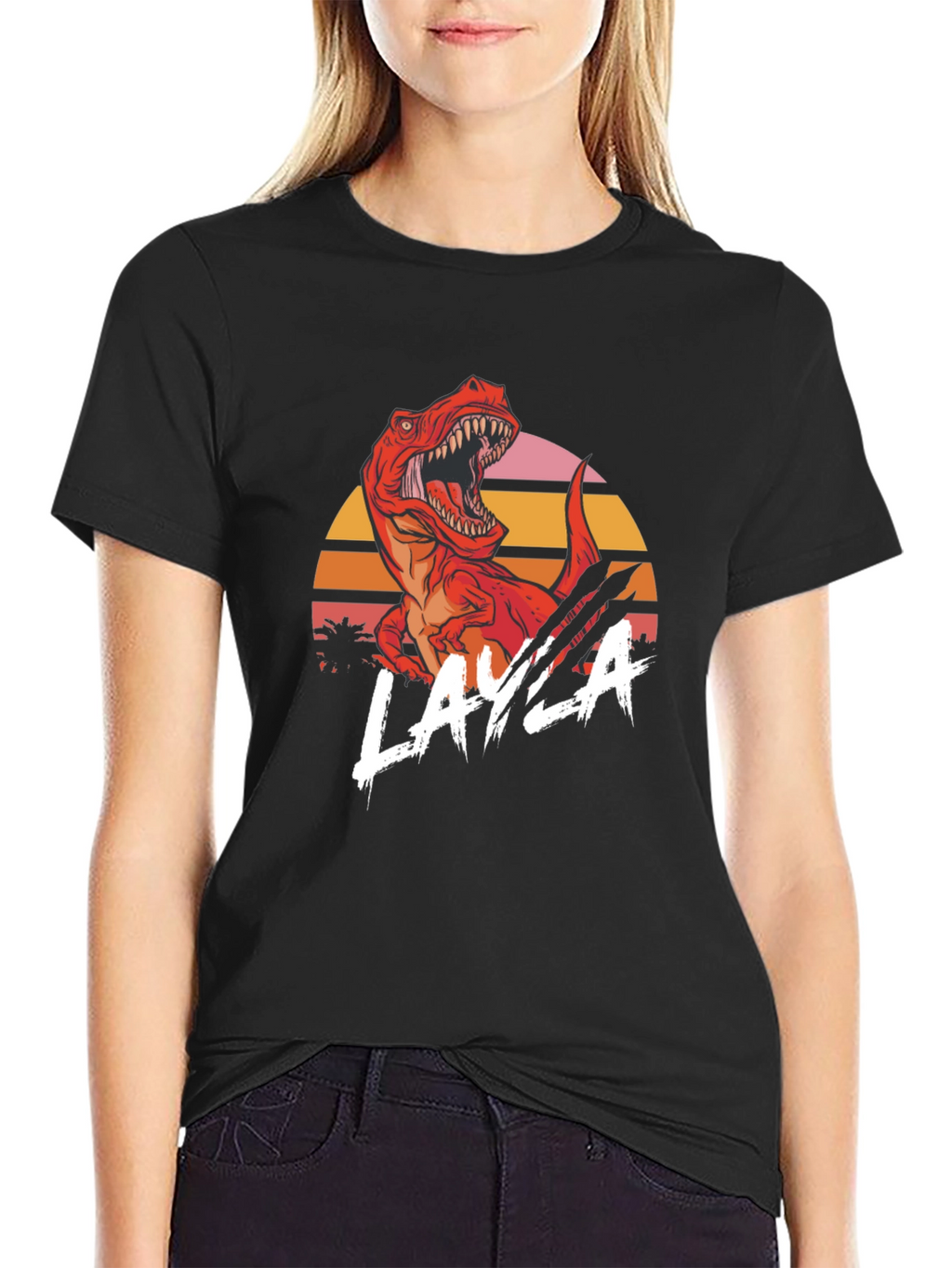 Retro Dinosaur Layla T-Shirt