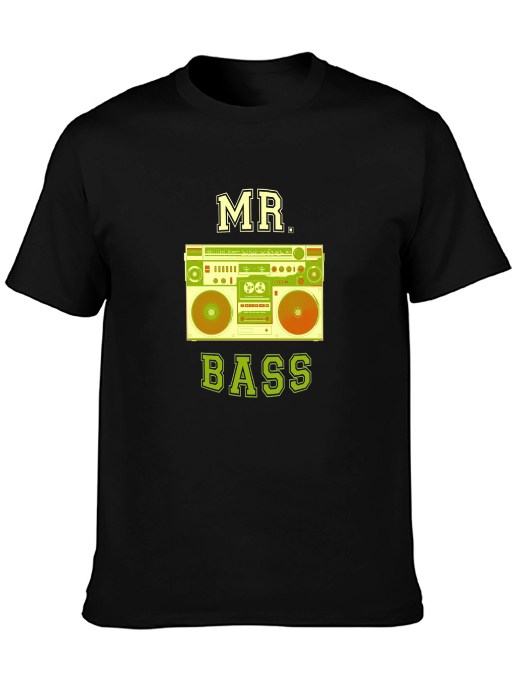Mr. Bass Graphic Tee - Retro Boombox Design