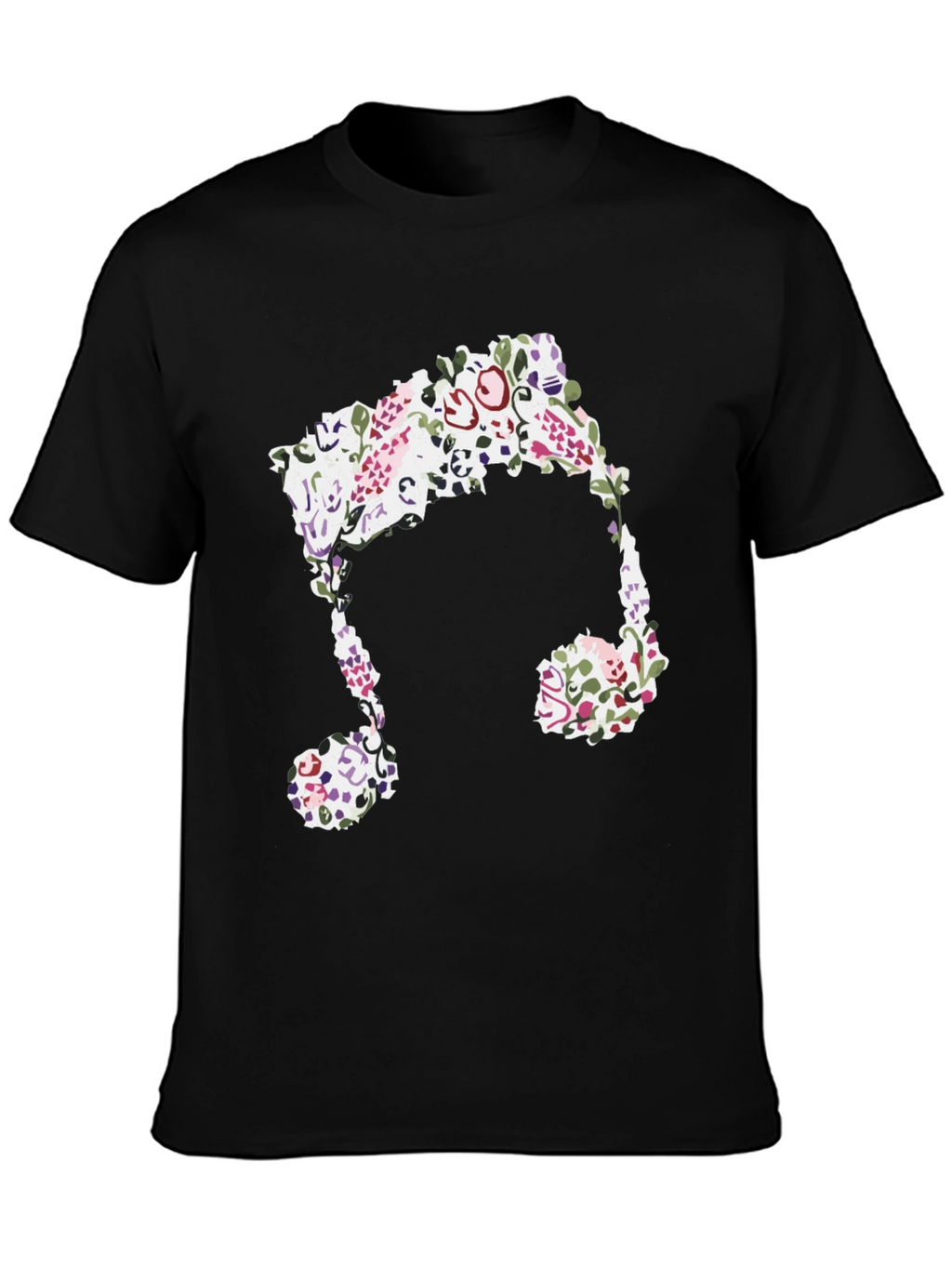 Floral Music Note Graphic Tee
