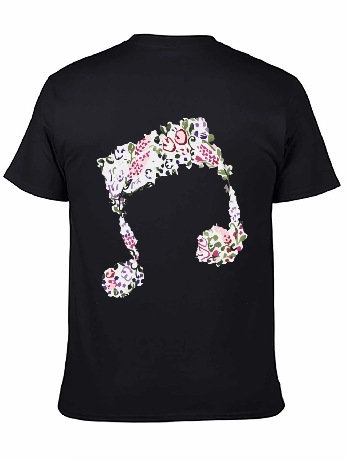 Floral Music Note Graphic Tee