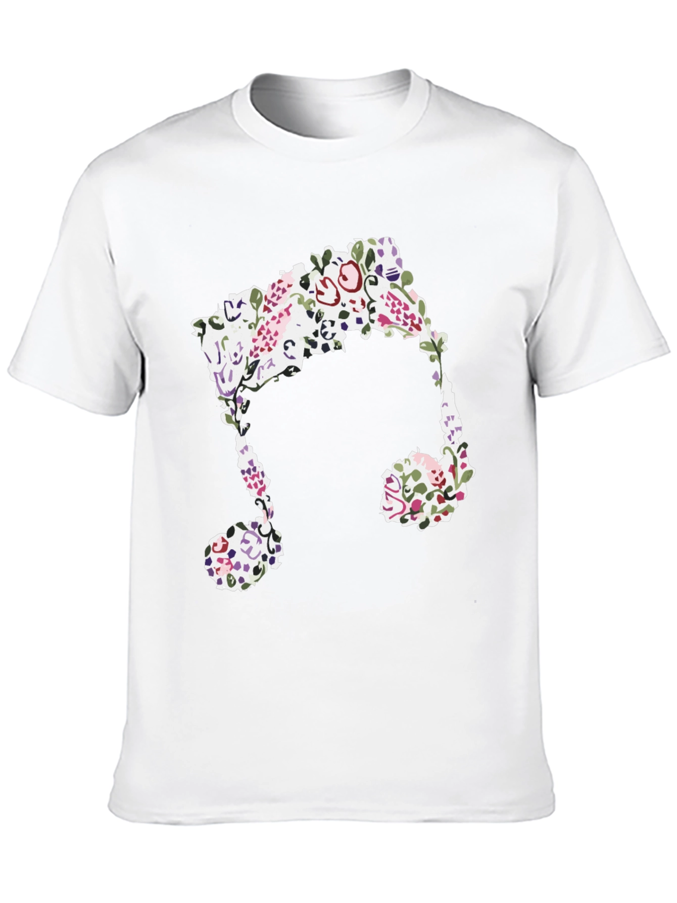 Floral Music Note Graphic Tee
