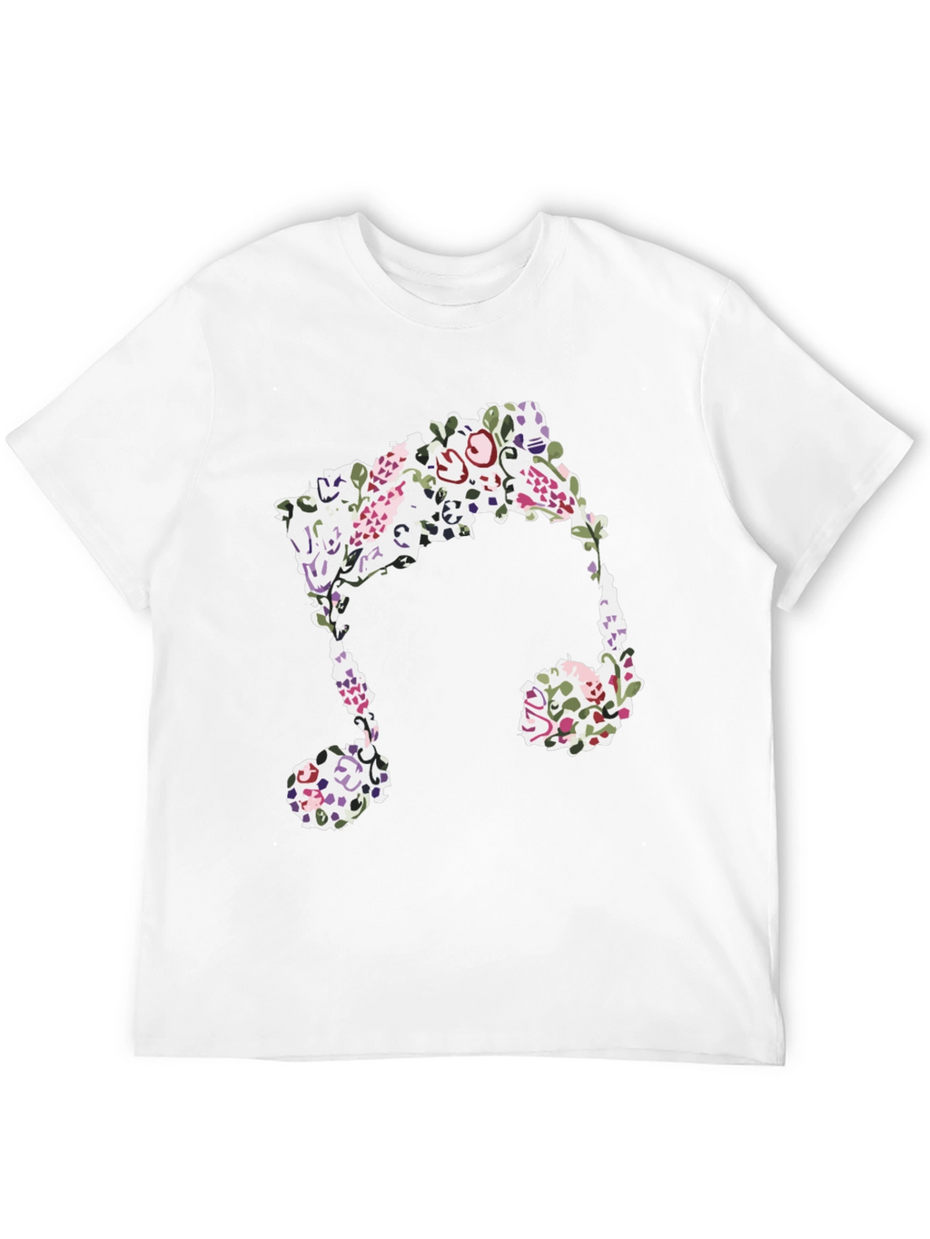 Floral Music Note Graphic Tee