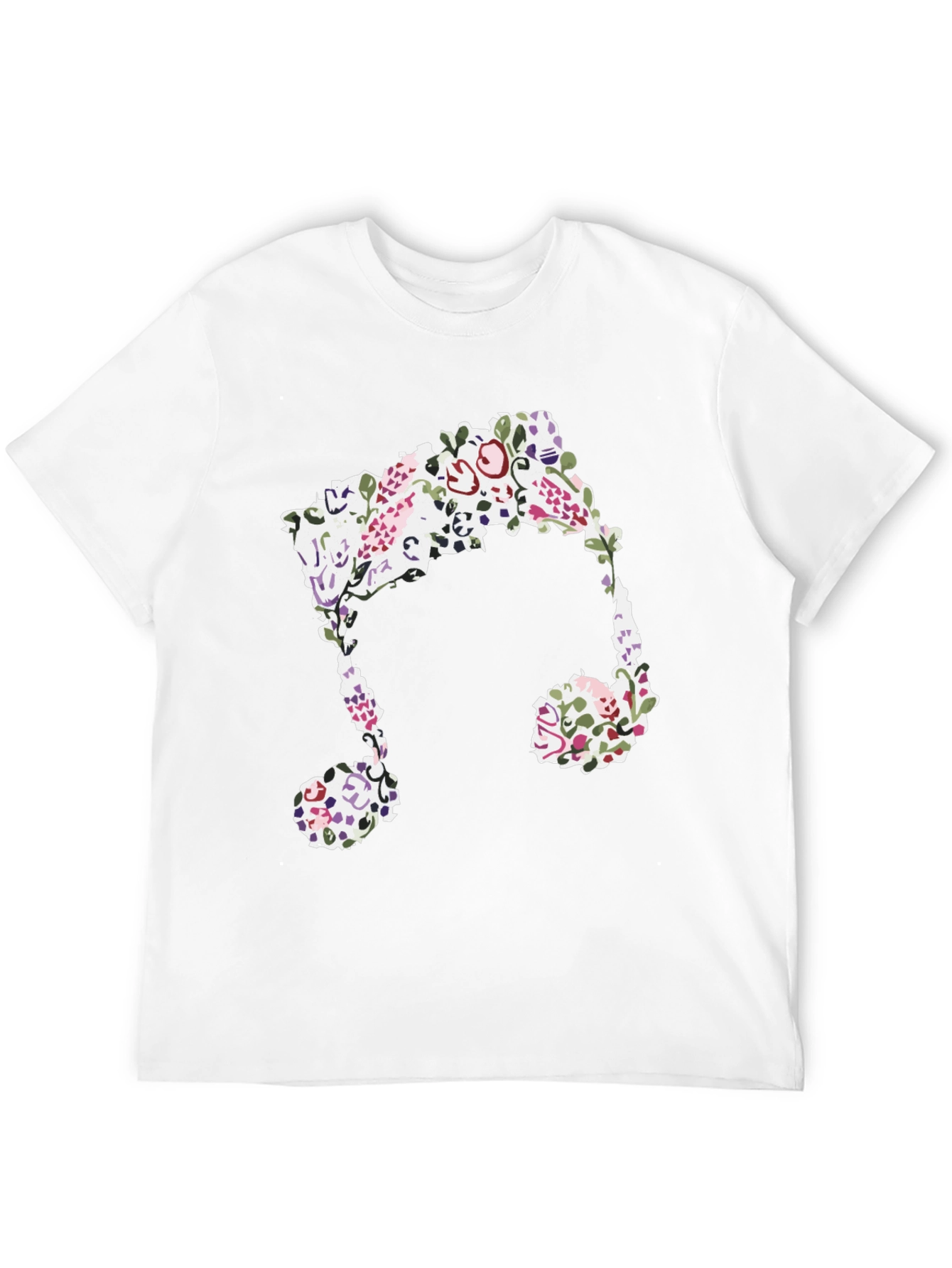 Floral Music Note Graphic Tee