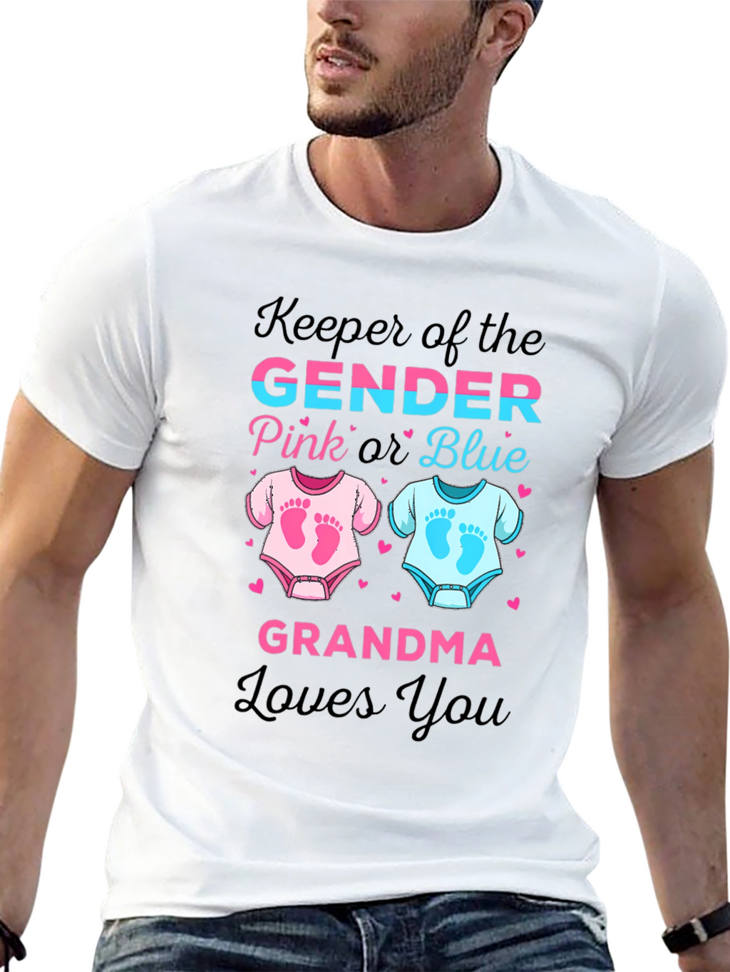 Keeper of the Gender Grandma Loves You T-Shirt