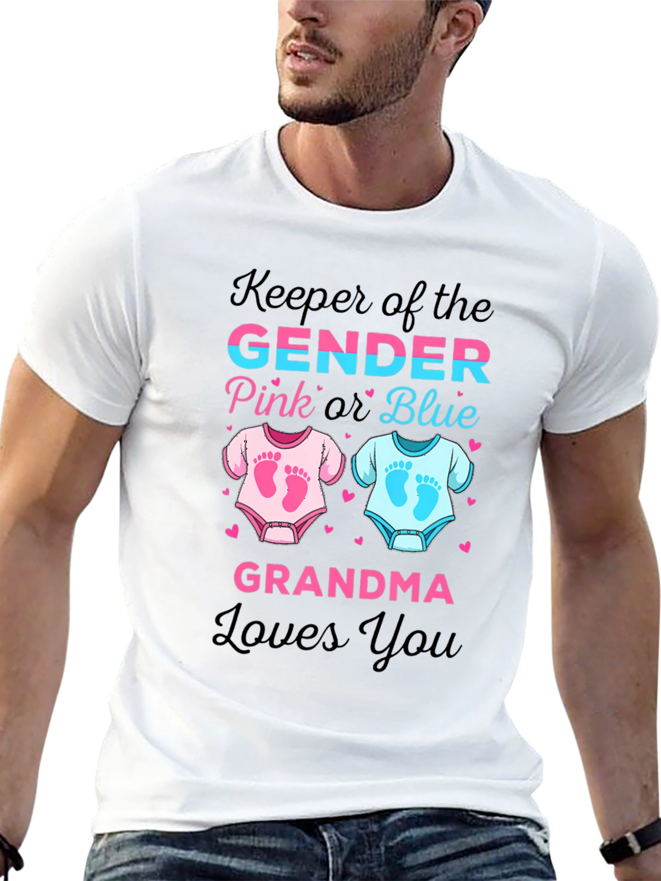 Keeper of the Gender Grandma Loves You T-Shirt