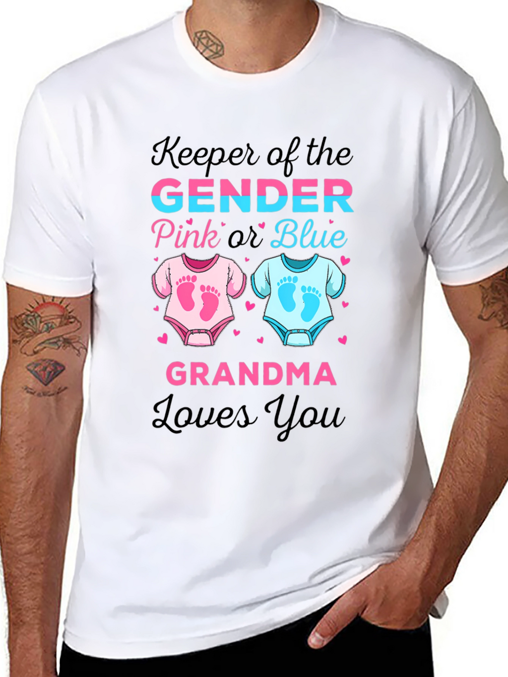 Keeper of the Gender Grandma Loves You T-Shirt