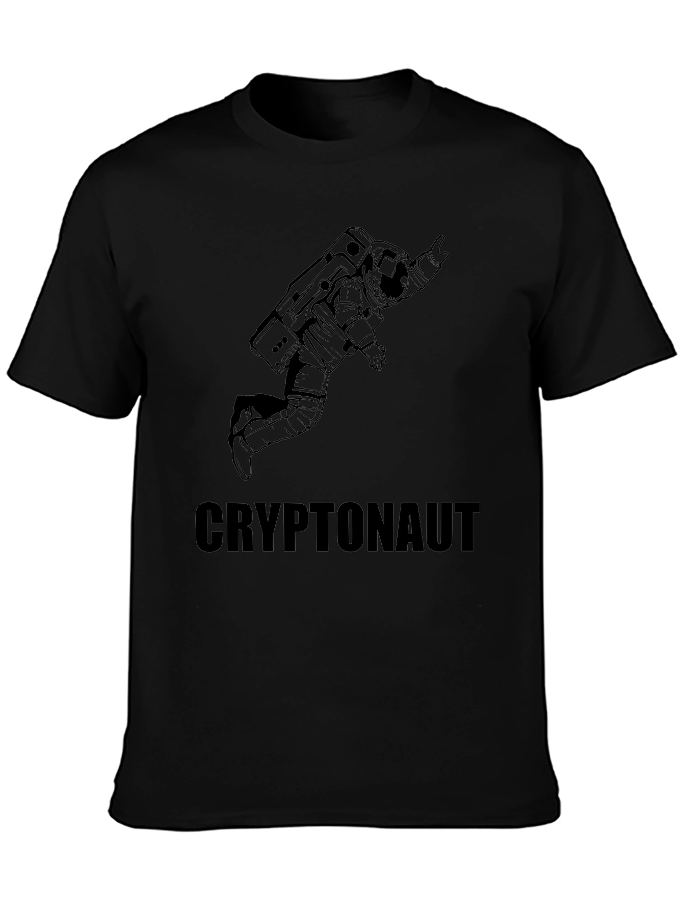Cryptonaut Black Graphic Tee