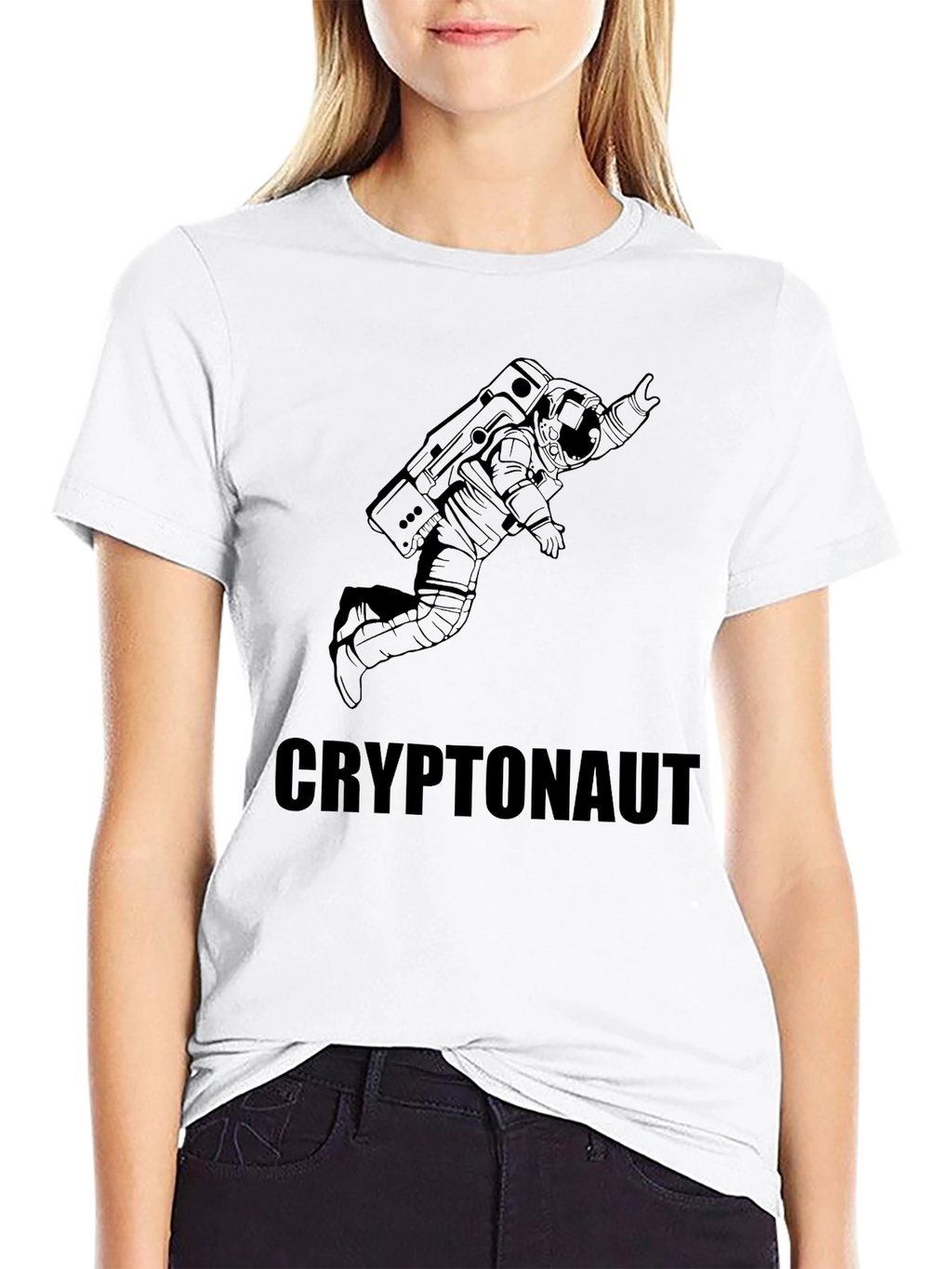 Cryptonaut Black Graphic Tee