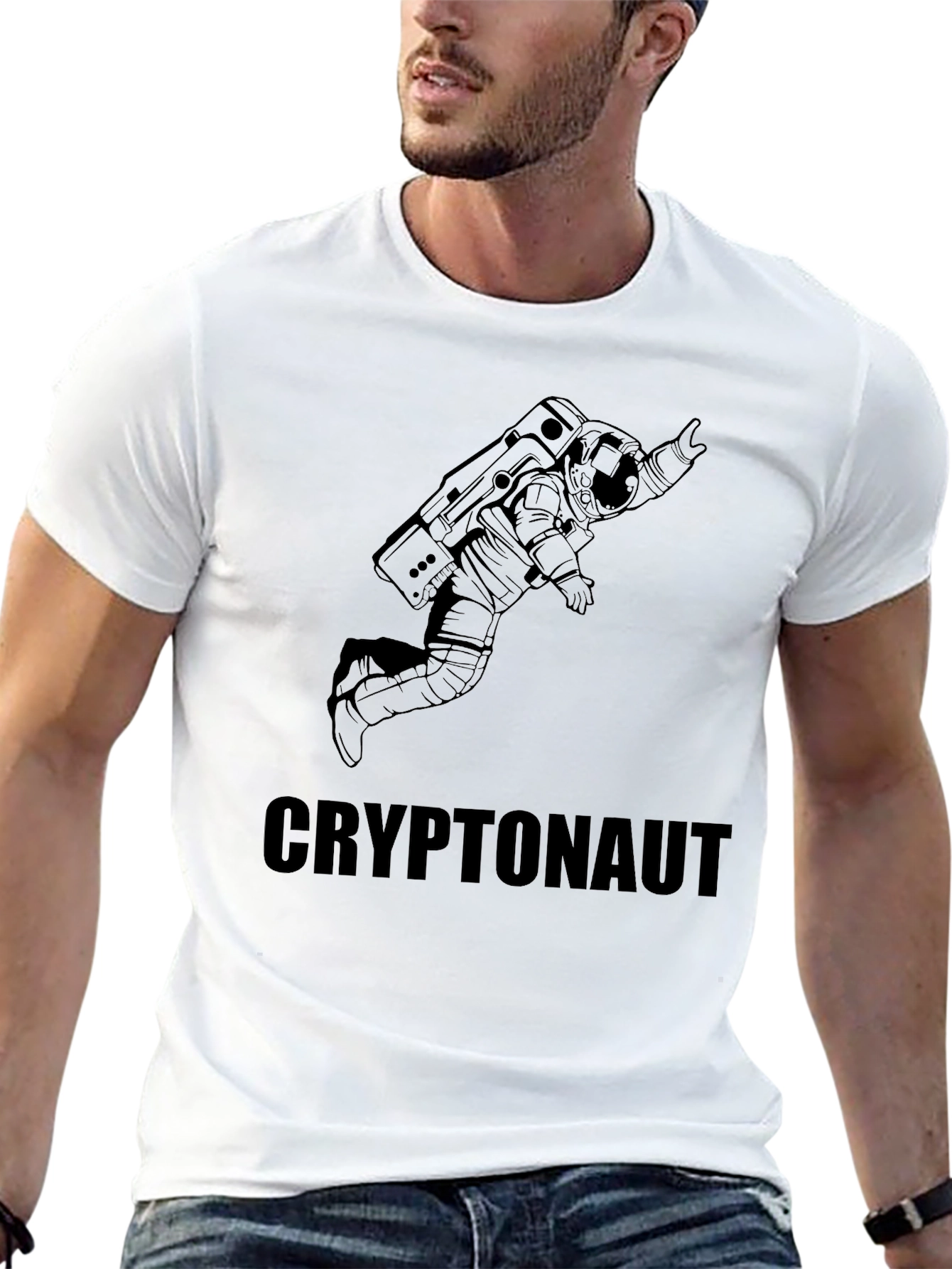 Cryptonaut Black Graphic Tee