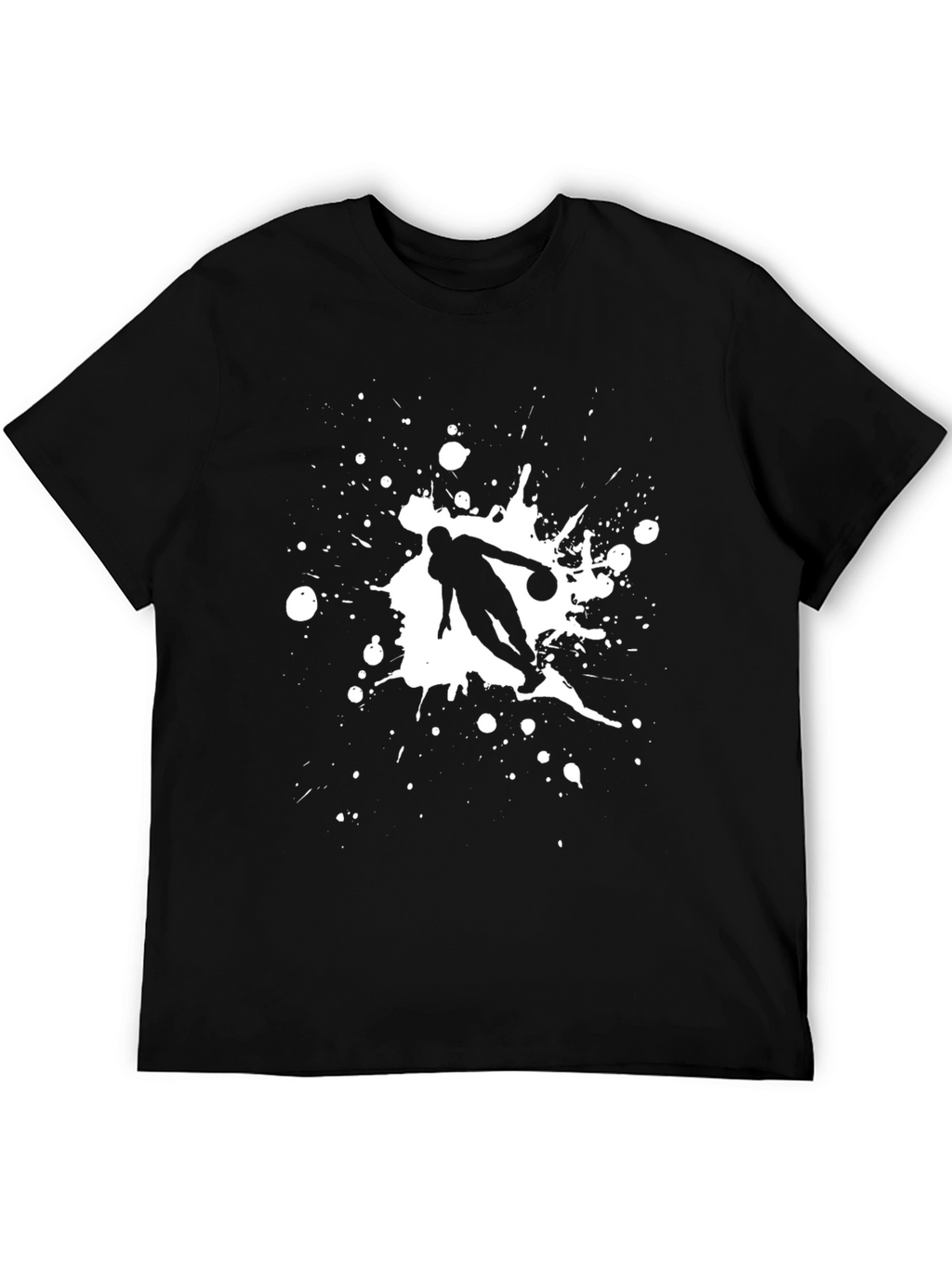 Basketball Player Graphic Tee - Stylish Black T-Shirt