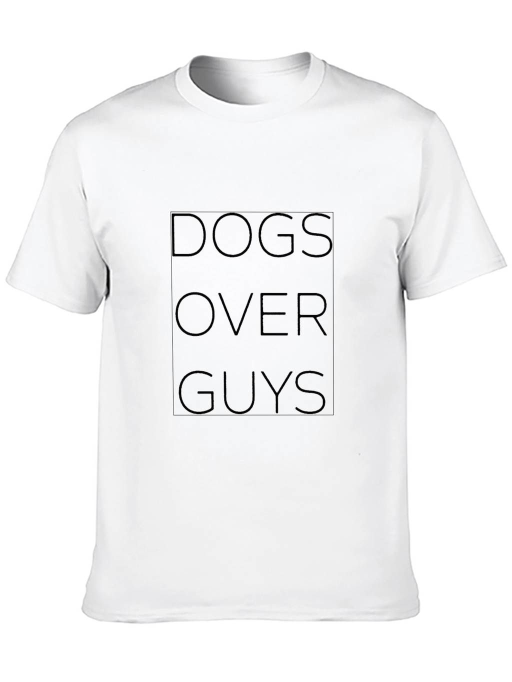 Dogs Over Guys Black T-Shirt