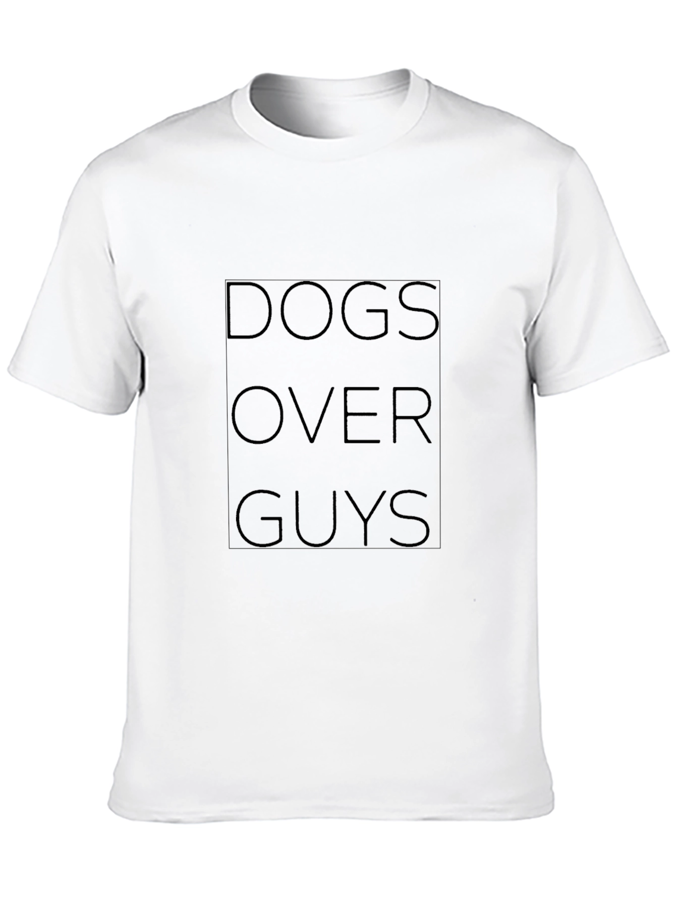 Dogs Over Guys Black T-Shirt