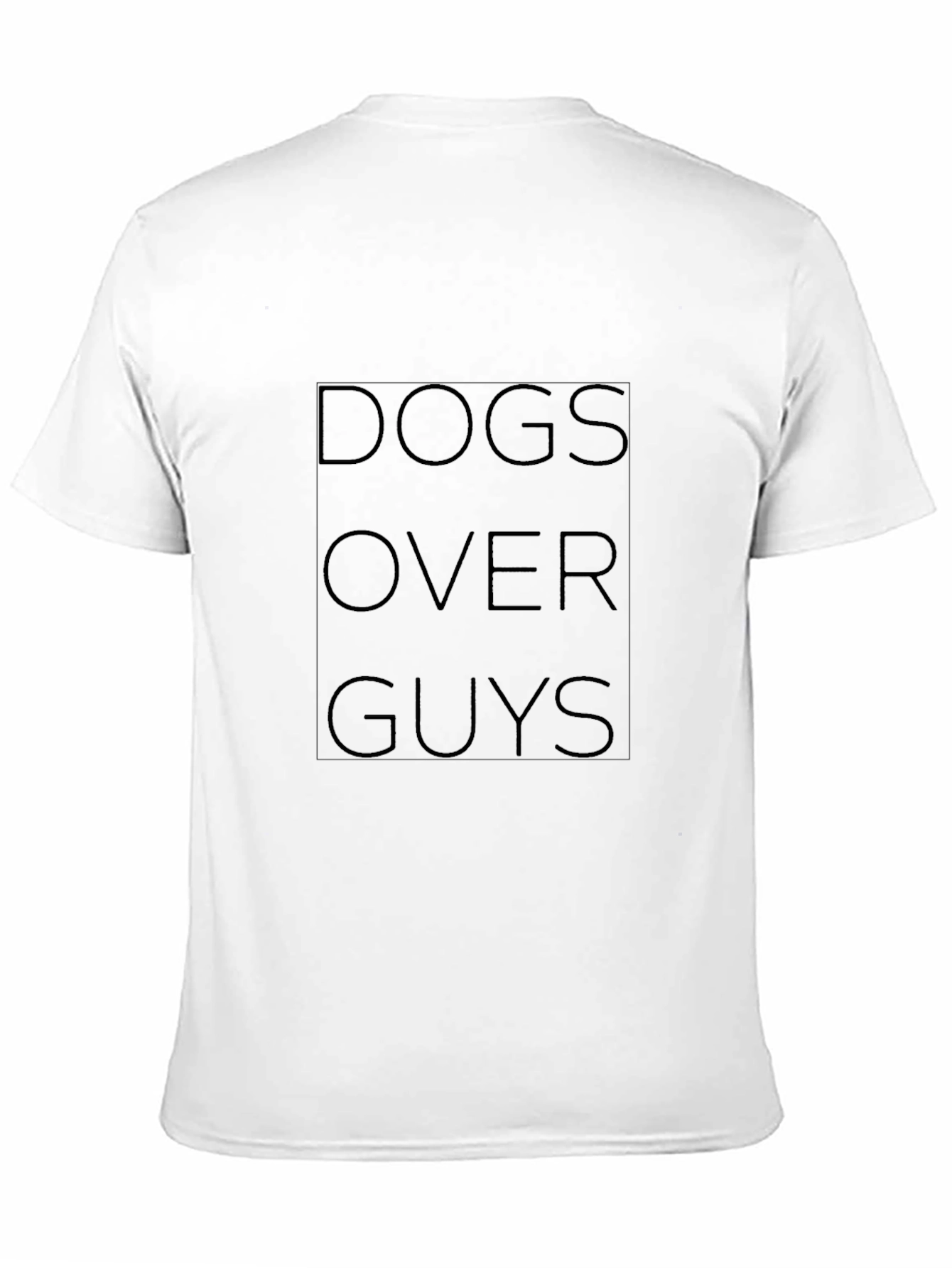 Dogs Over Guys Black T-Shirt