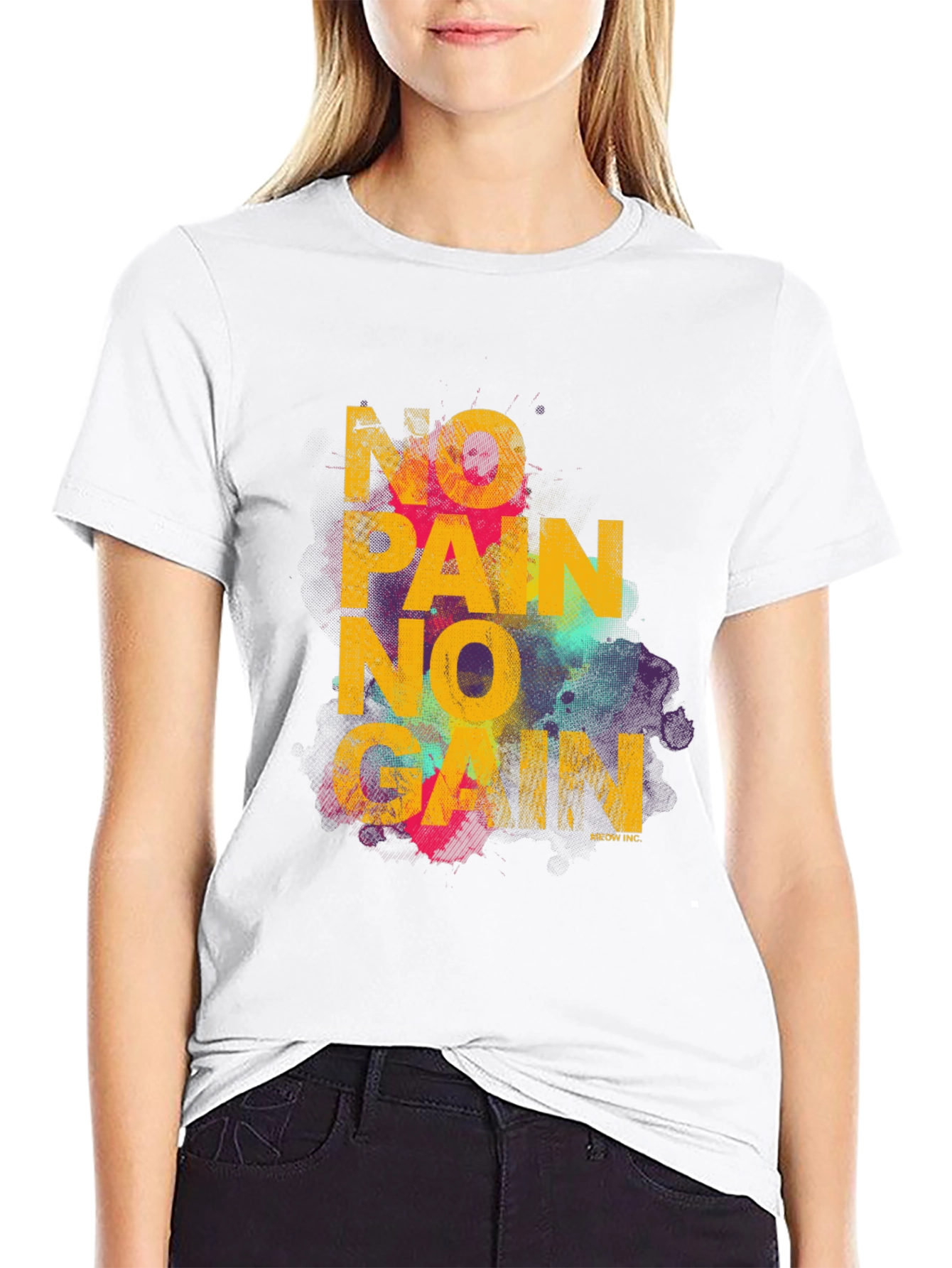 No Pain No Gain Graphic T-Shirt - Motivational Workout Tee
