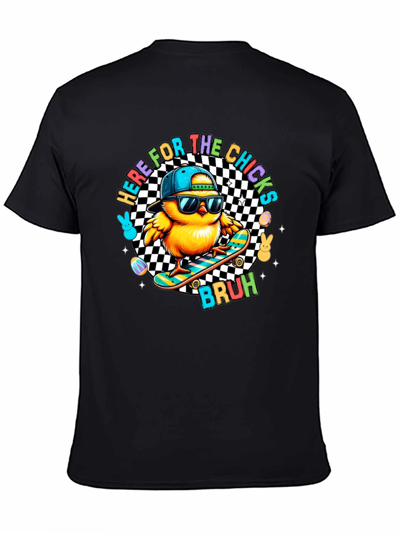 Here for the Chicks Skateboard T-Shirt