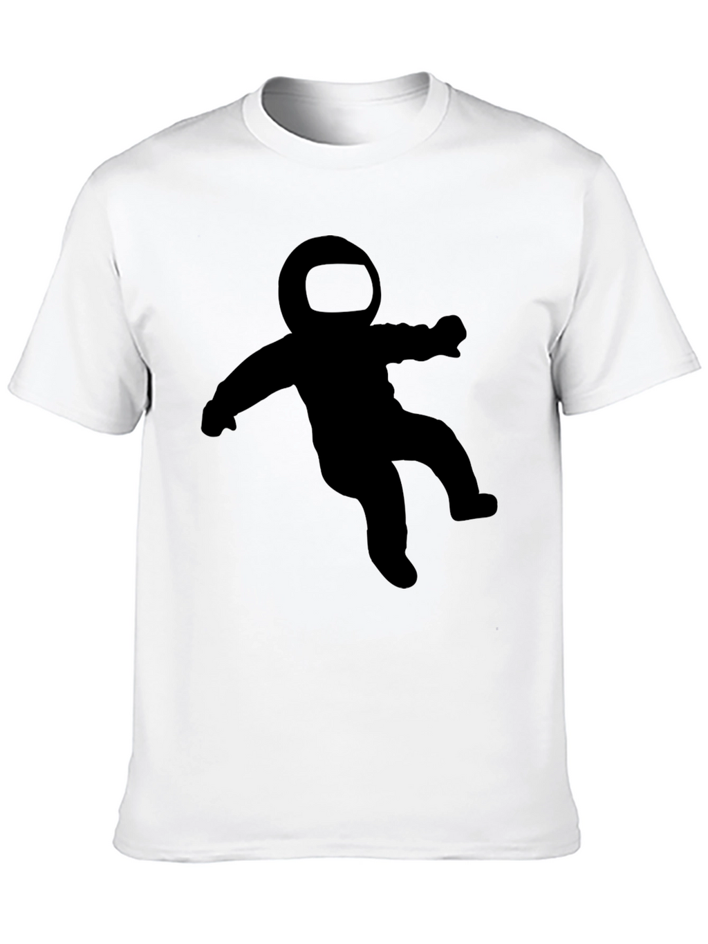 Astronaut Graphic Tee - Black Crew Neck T-Shirt