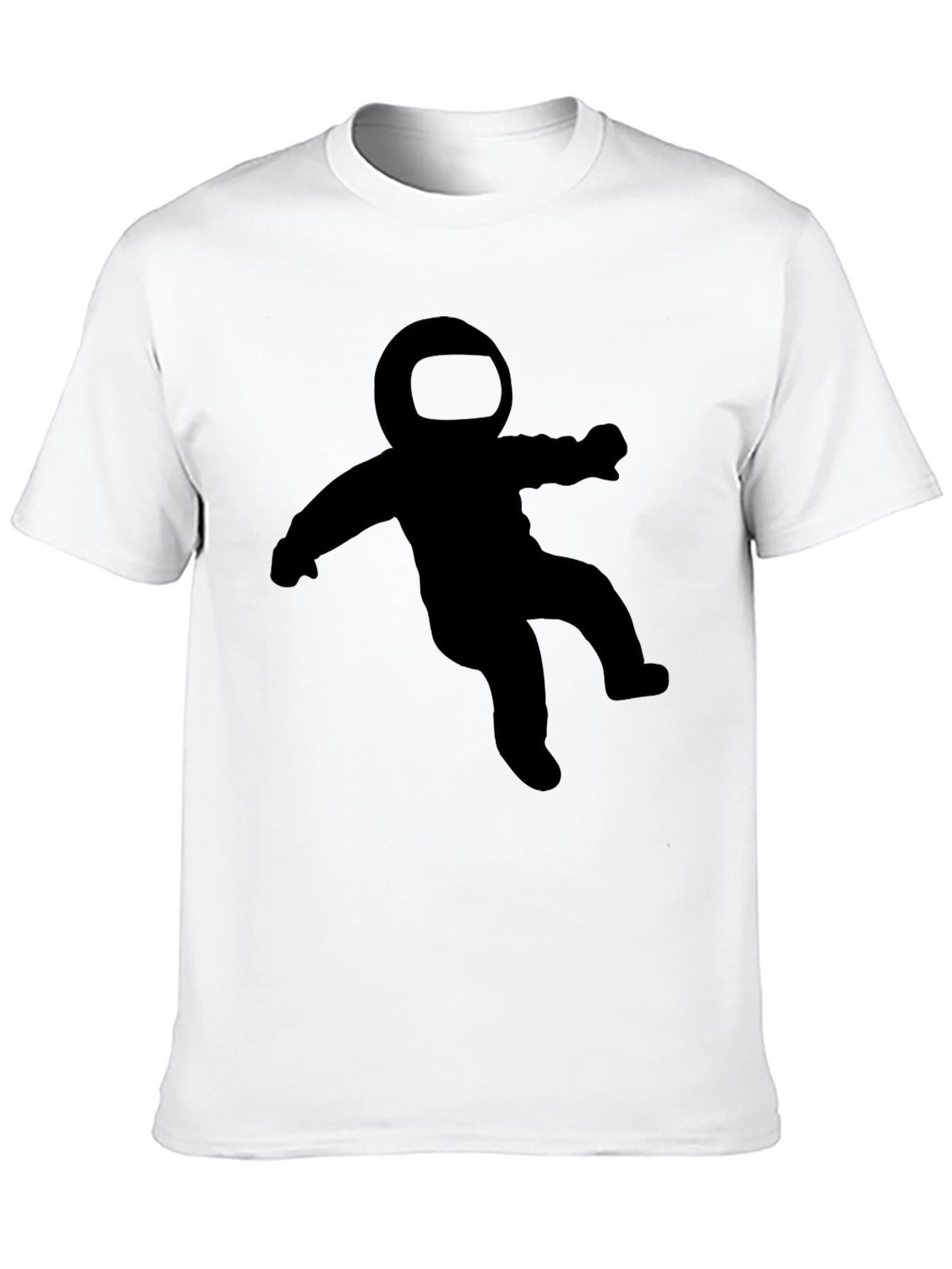 Astronaut Graphic Tee - Black Crew Neck T-Shirt