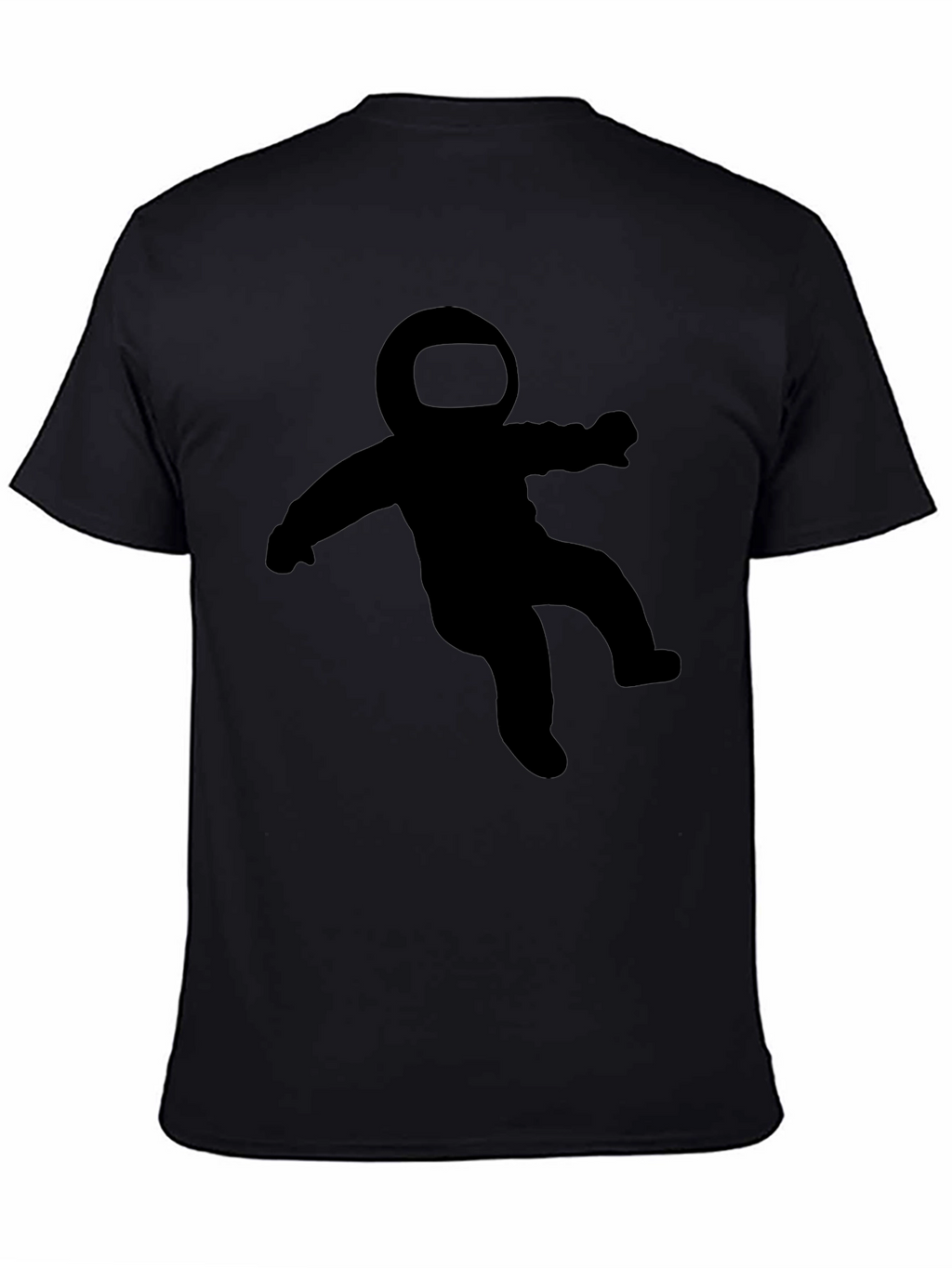 Astronaut Graphic Tee - Black Crew Neck T-Shirt